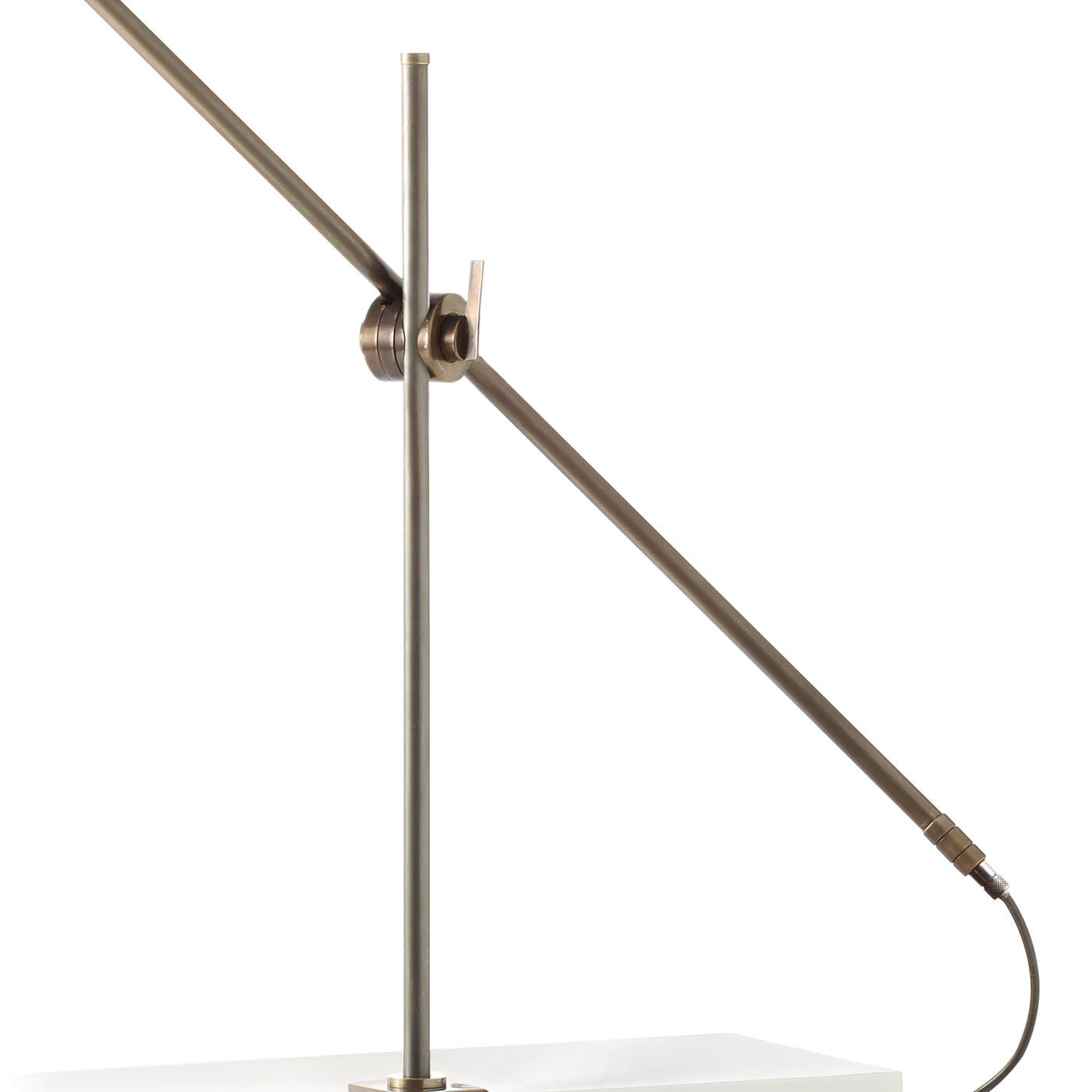 Kursa Clip-on Desk Lamp in Brass - Lumis