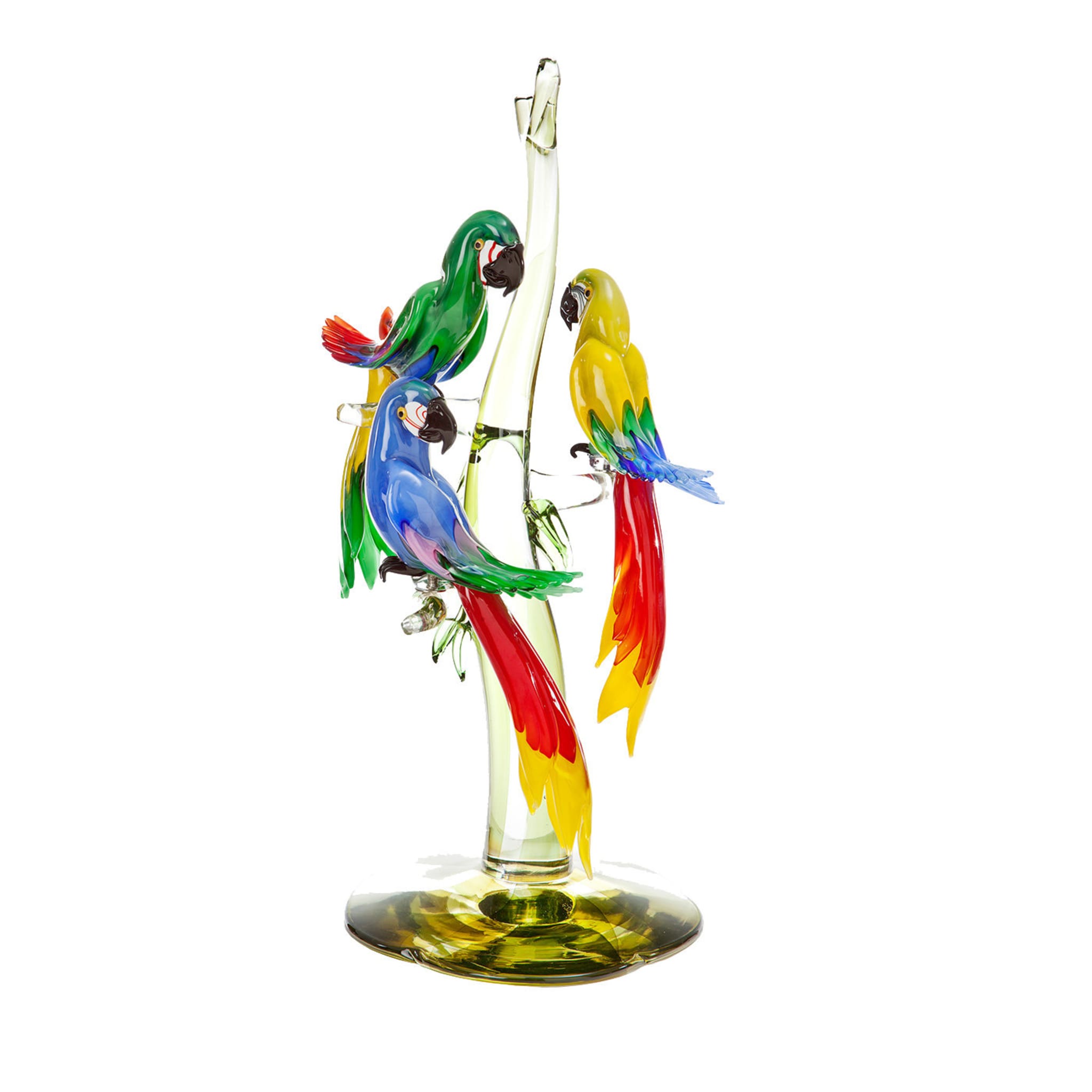 Three Murano Glass Parrots - Main view