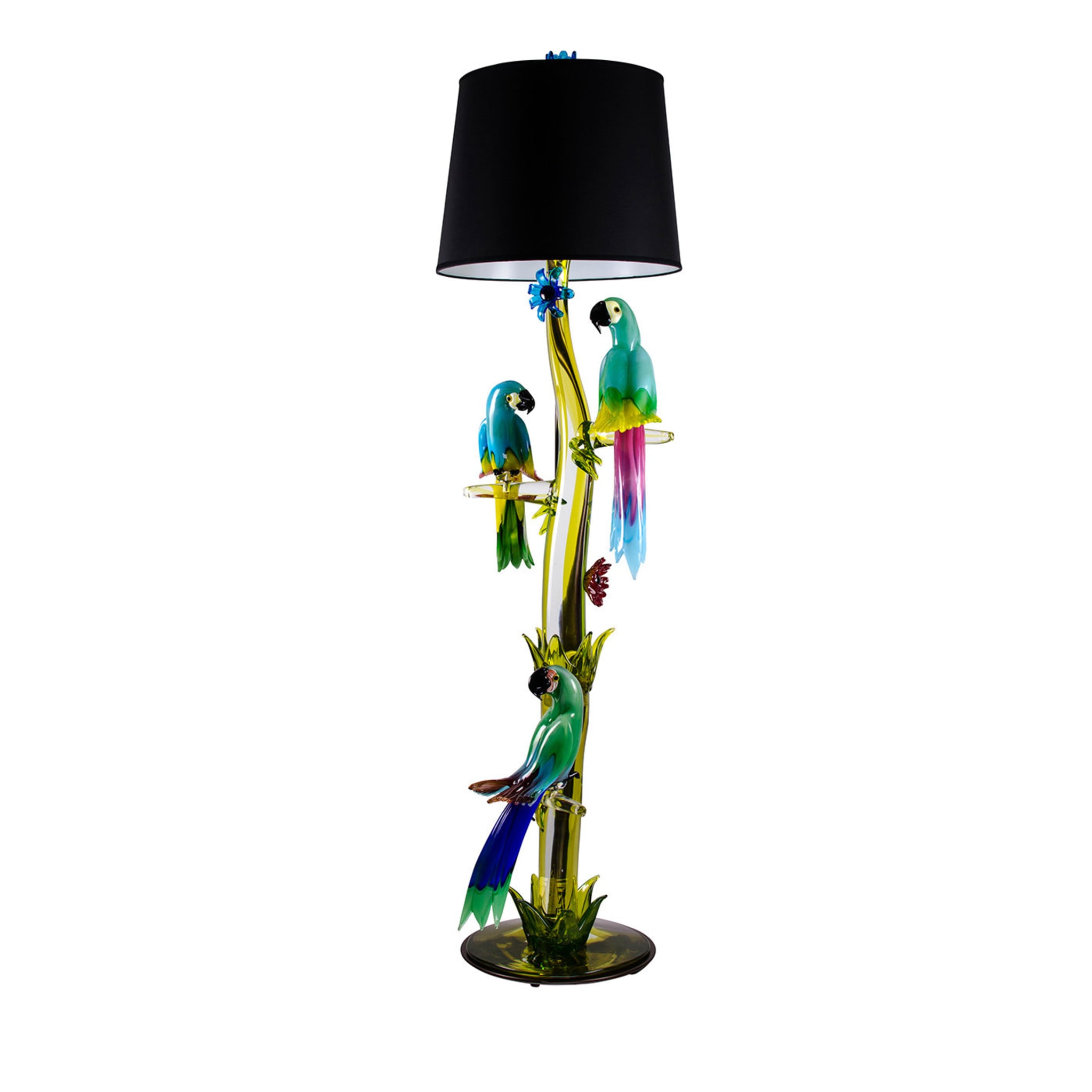 Murano Glass Parrot Floor Lamp - Main view