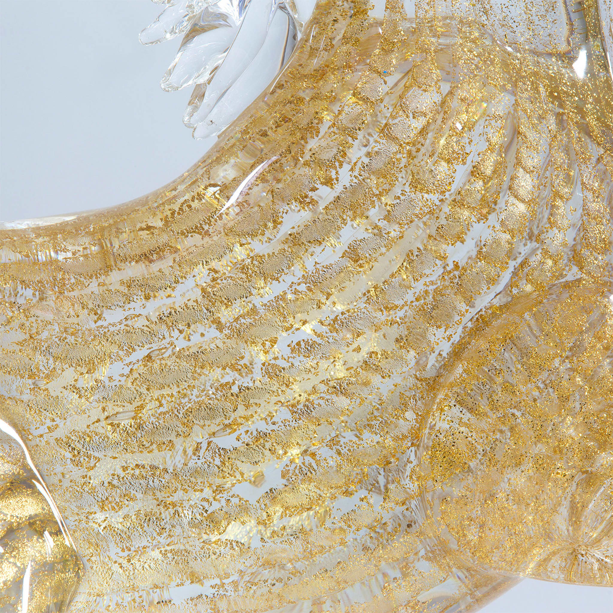 Small Gold Glass Rearing Horse - Alternative view 3