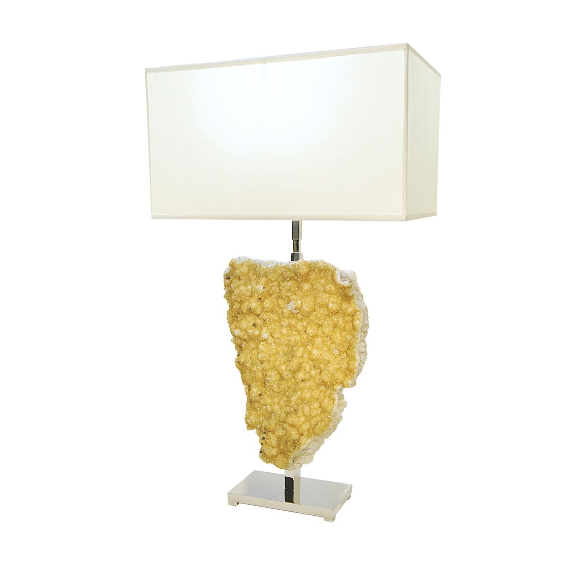 Citrine Table Lamp With White Shade  - Main view