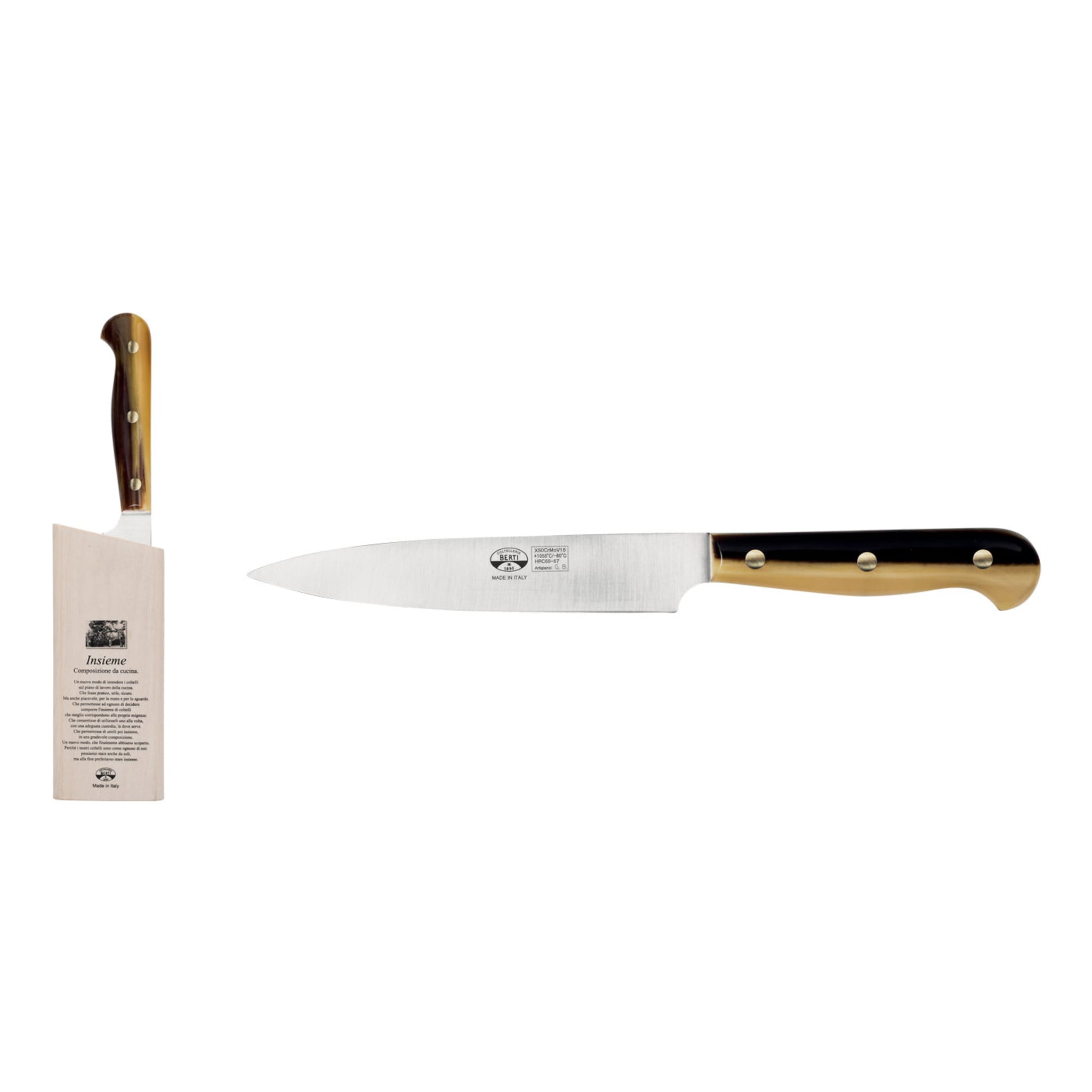 Insieme Set di coltelli per blocchi e verdure con coltello Cornotech - Vista principale