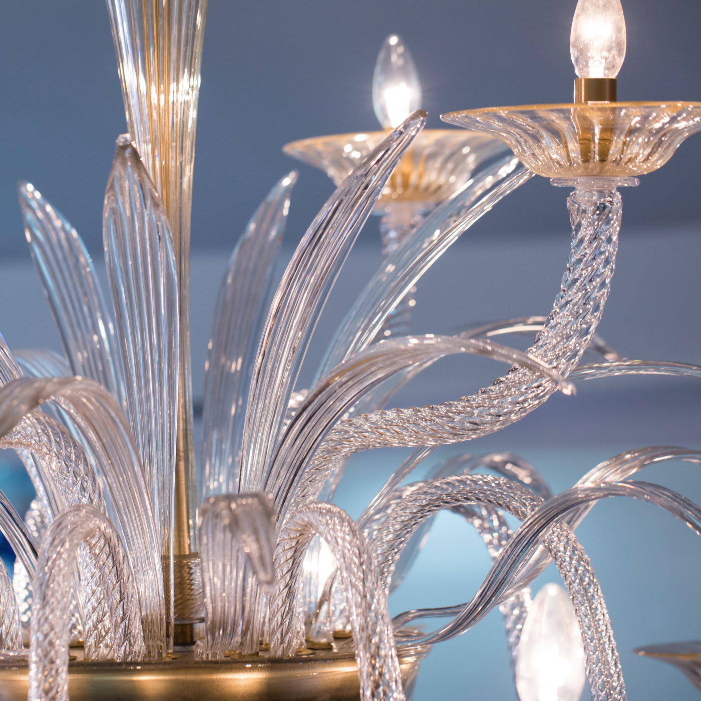 Palm Murano Glass Chandelier - Striulli Vetri d'Arte
