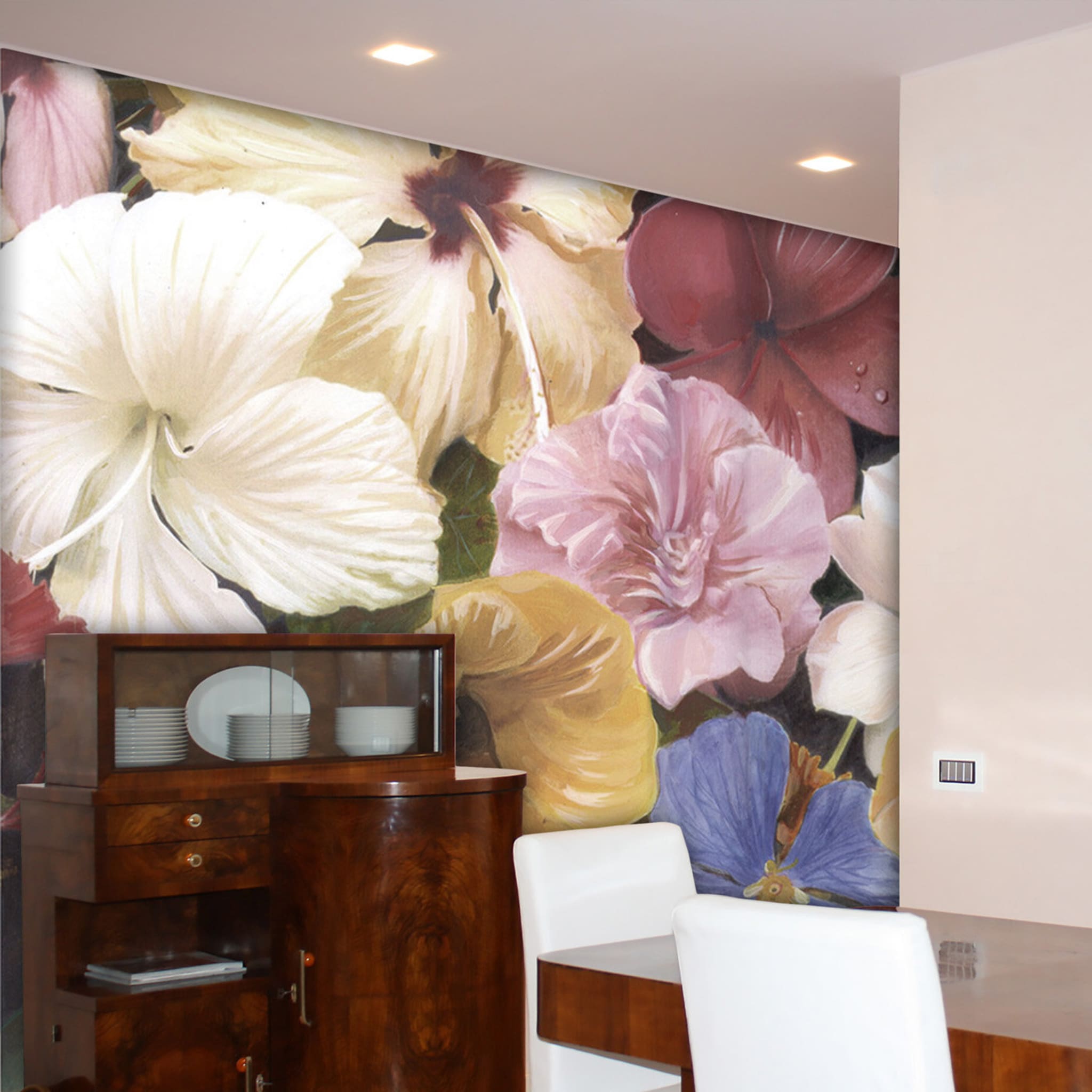 Tropical Flowers Wallpaper - Alternative view 1