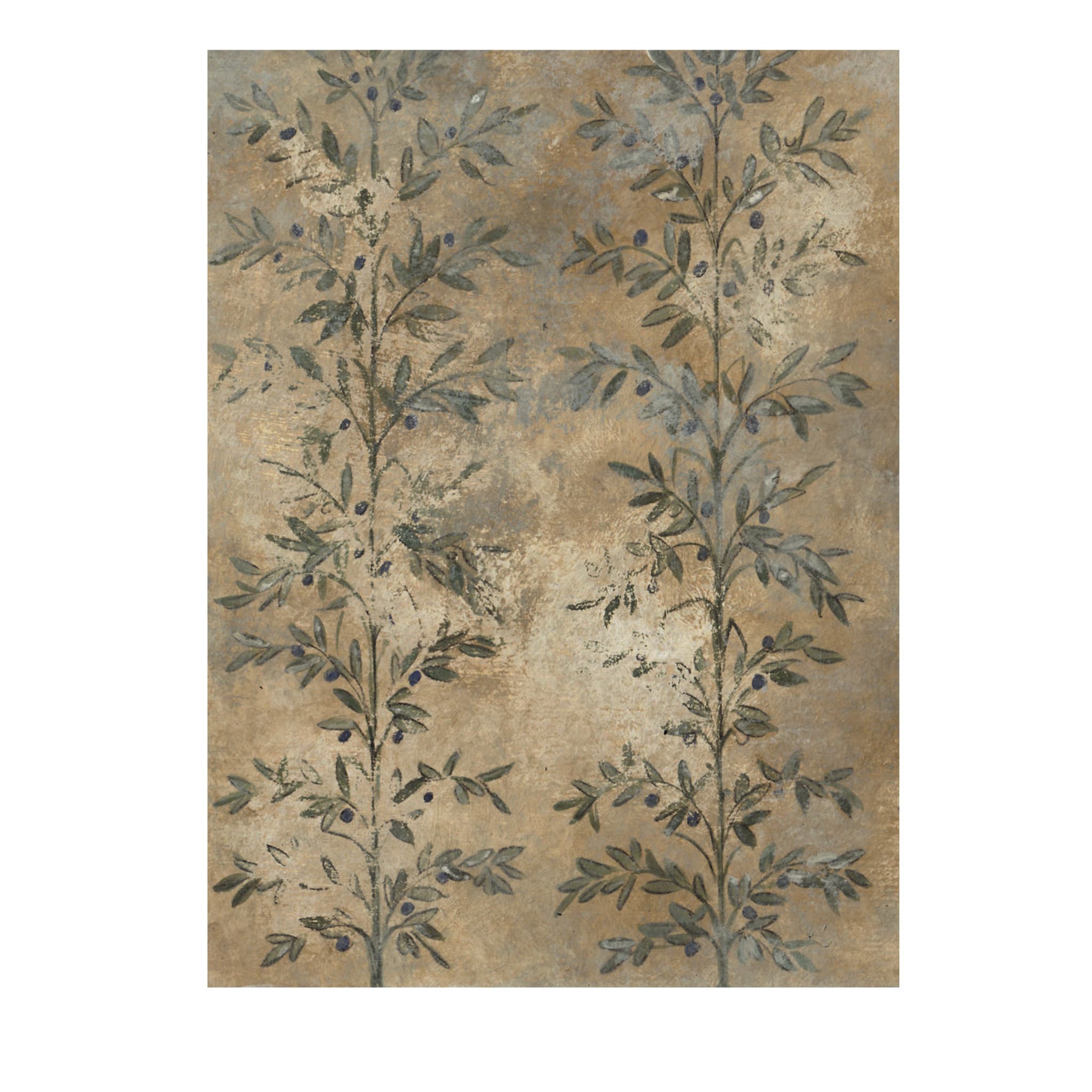 Olive Leaf Gold Wallpaper - Main view