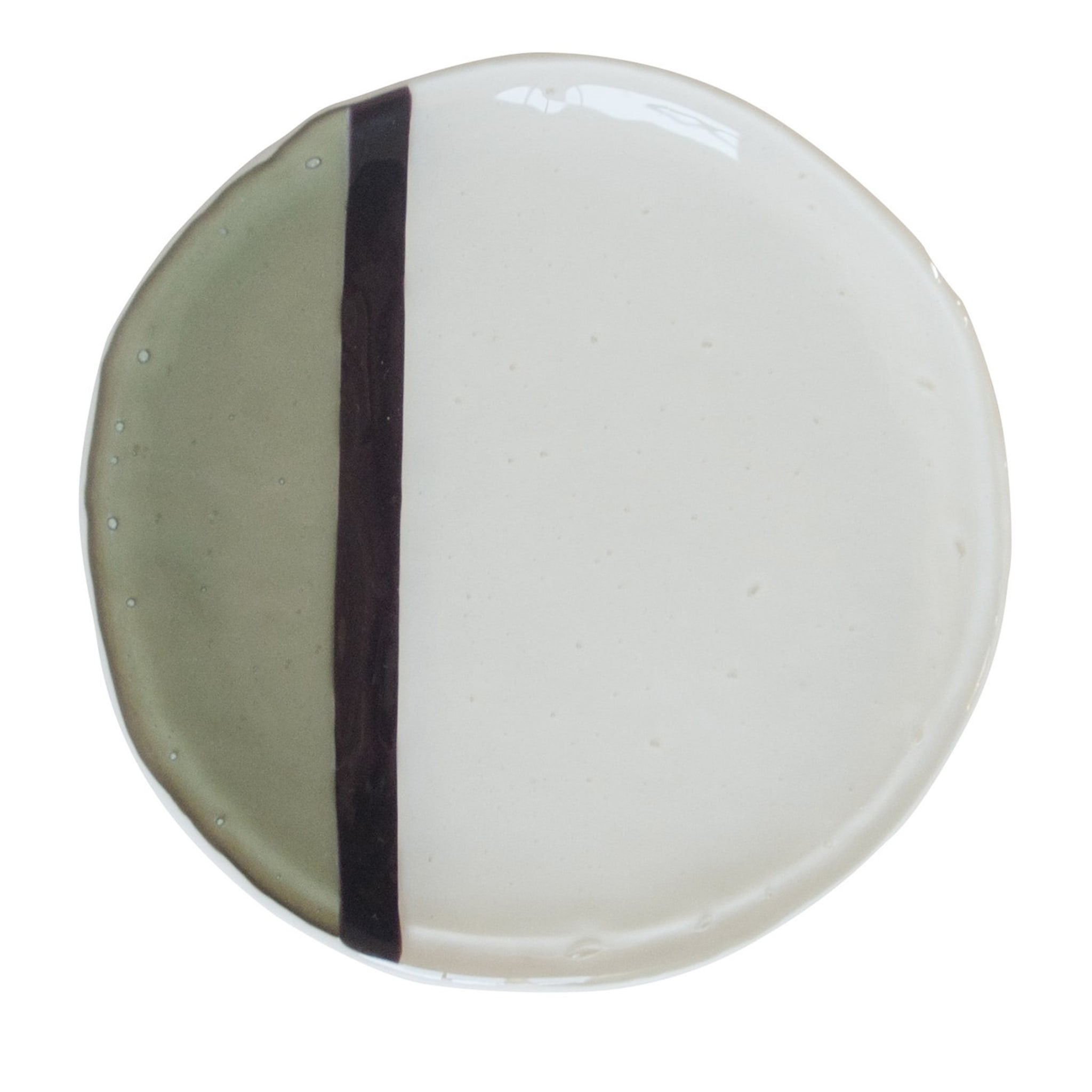 Balla in Green, Black and Ivory Set of Two Dessert Plates - Main view