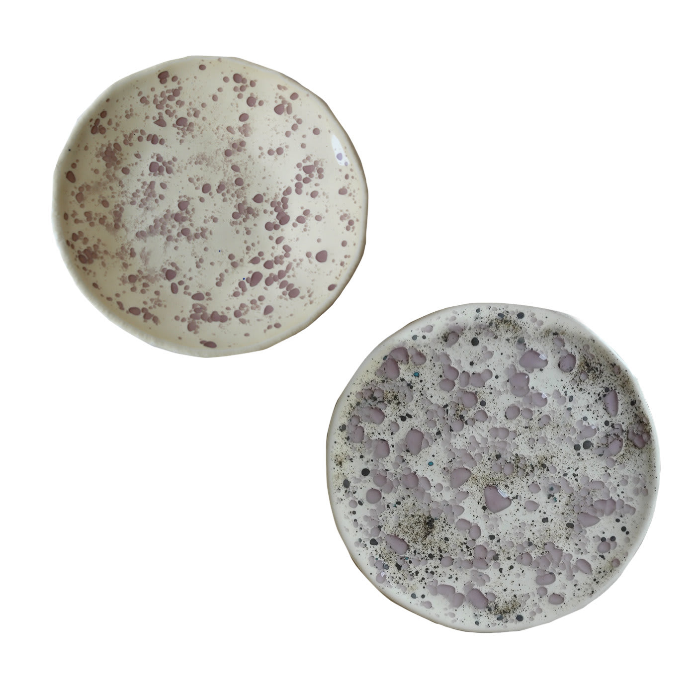 Pollock Set for 1 with Large Dinner Plate and Soup Plate - Vetrofuso