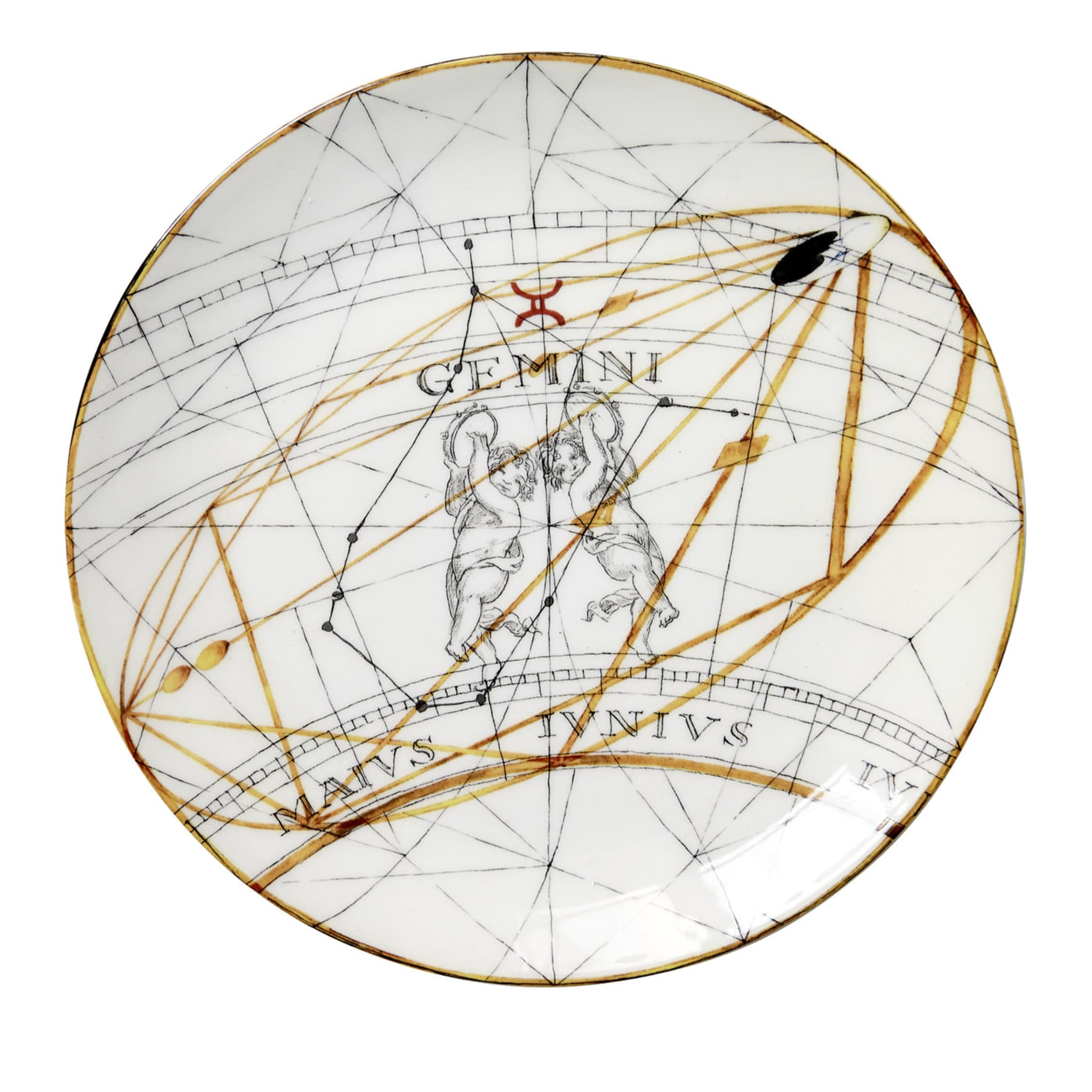 Plato de postre Zodiaco Gemini - Vista principal