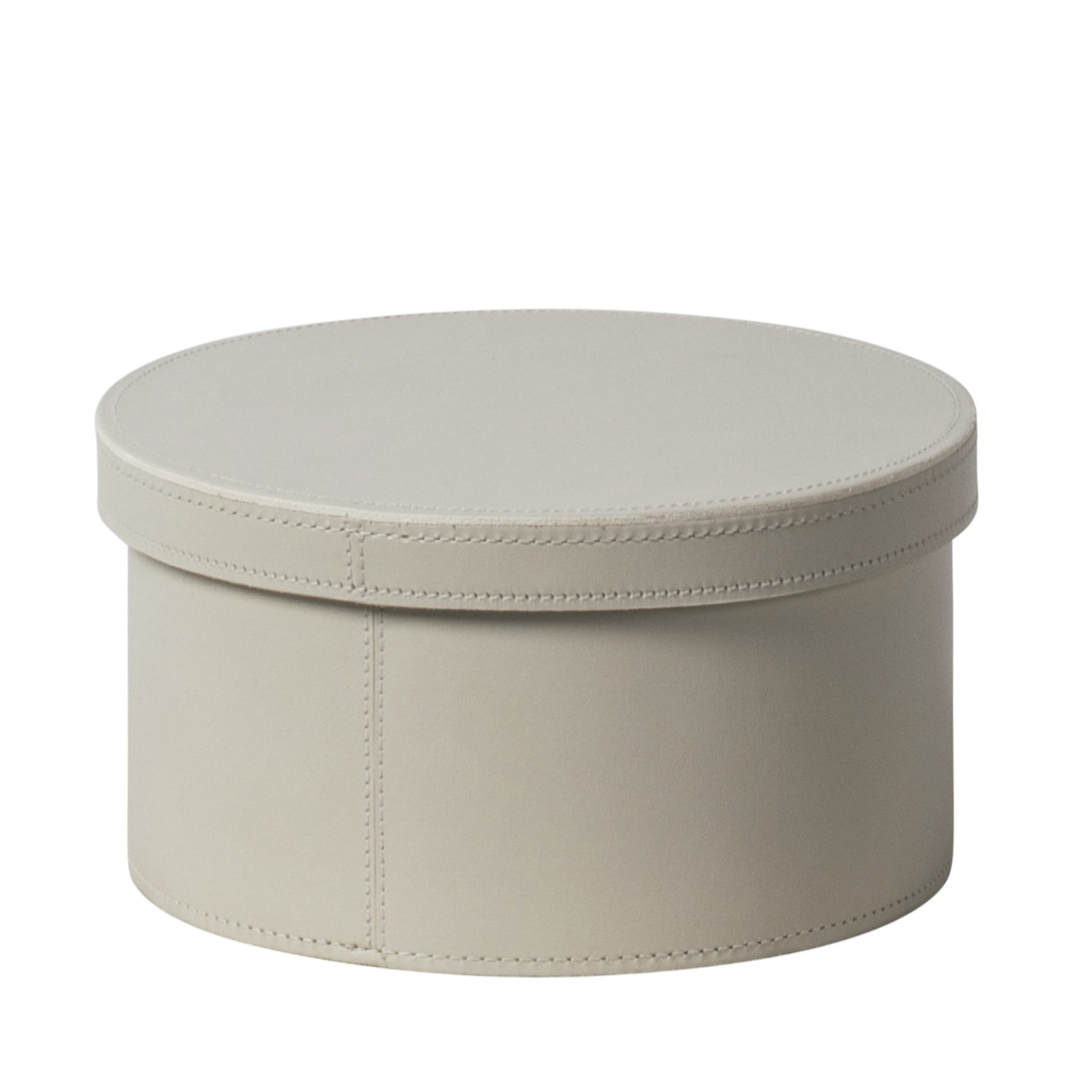 Inverno 85 Large Round Leather Box - Main view