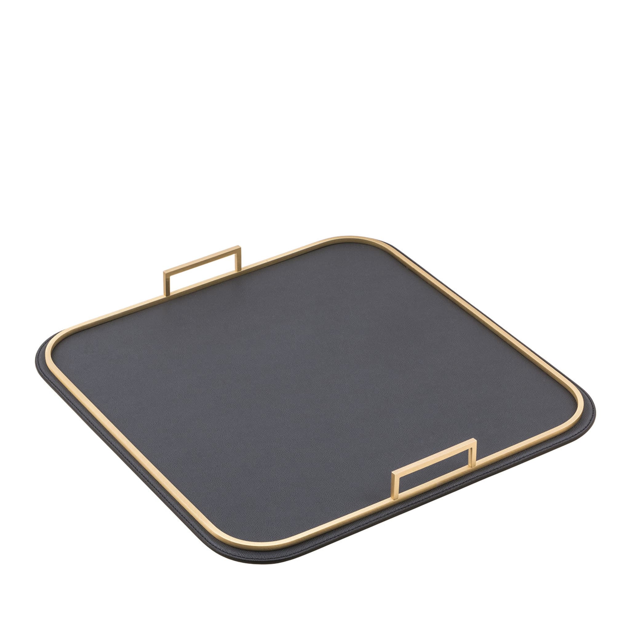 Bellini Large Square Tray in Brass - Main view
