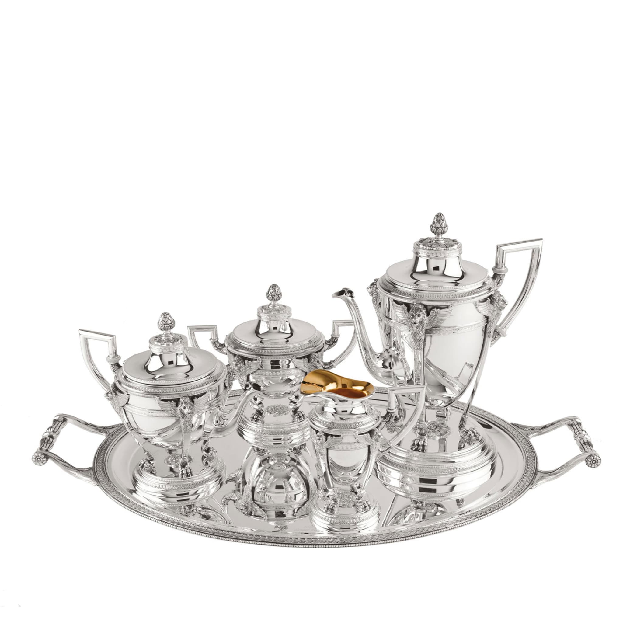 Coffee Set with Four Pieces and Tray - Main view