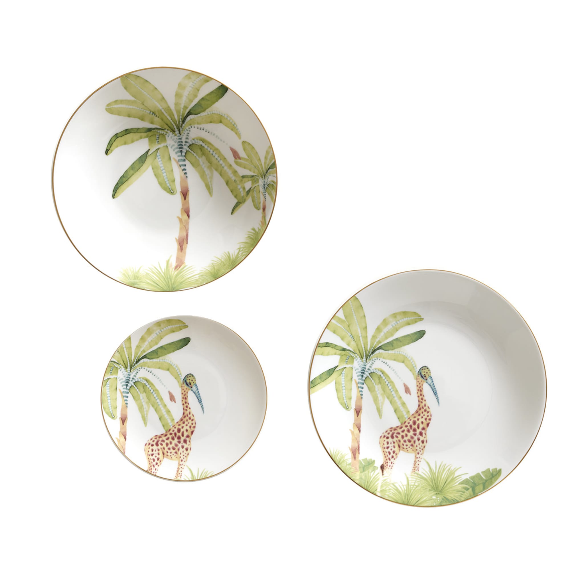 Hornbillaffe Set of Three Porcelain Dishes - Main view