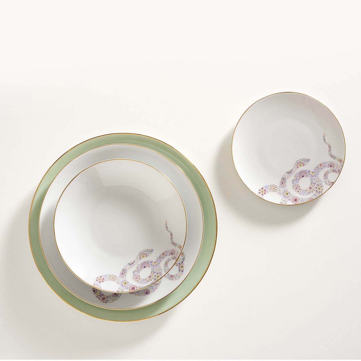 Moroccan Snake Set of Three Porcelain Dishes - Dalwin Designs