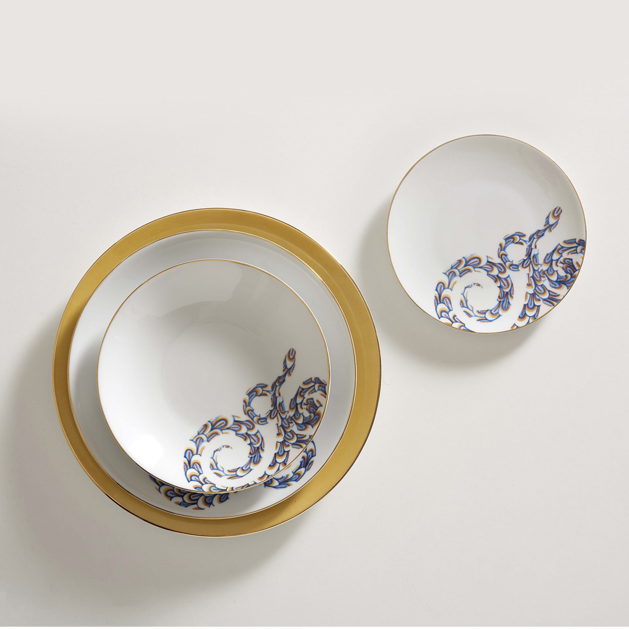 Italian Snake Set of Three Porcelain Dishes - Alternative view 2