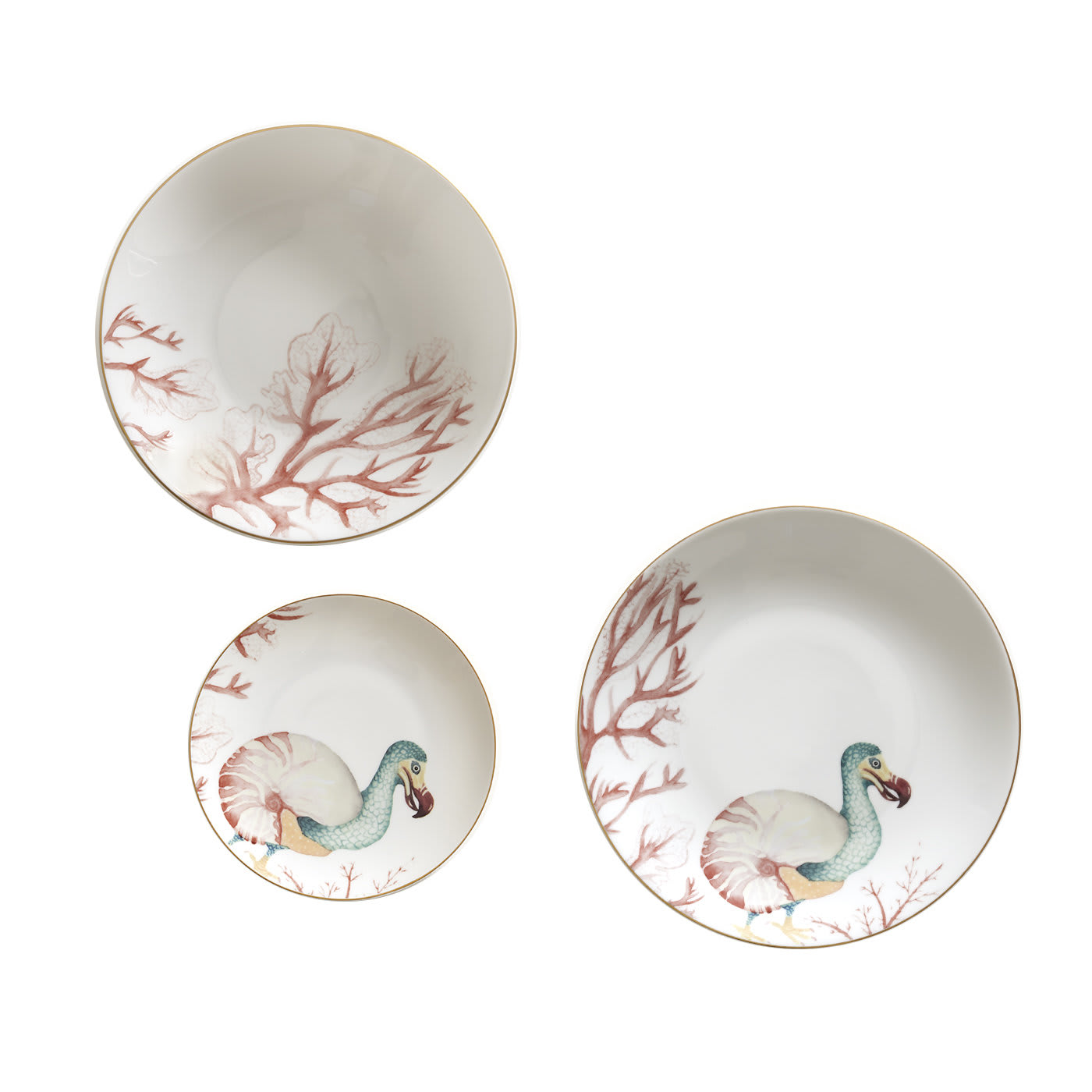 Dodilus Set of Three Porcelain Dishes - Dalwin Designs