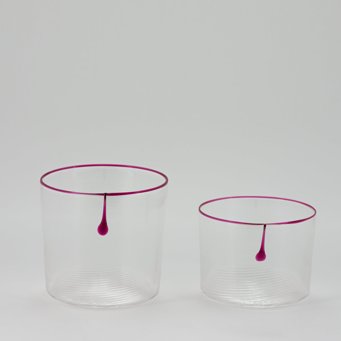 Set di 6 bicchieri da acqua di Murano Ruby Tear N°1 [free shipping] Giberto  Arrivabene - Artemest