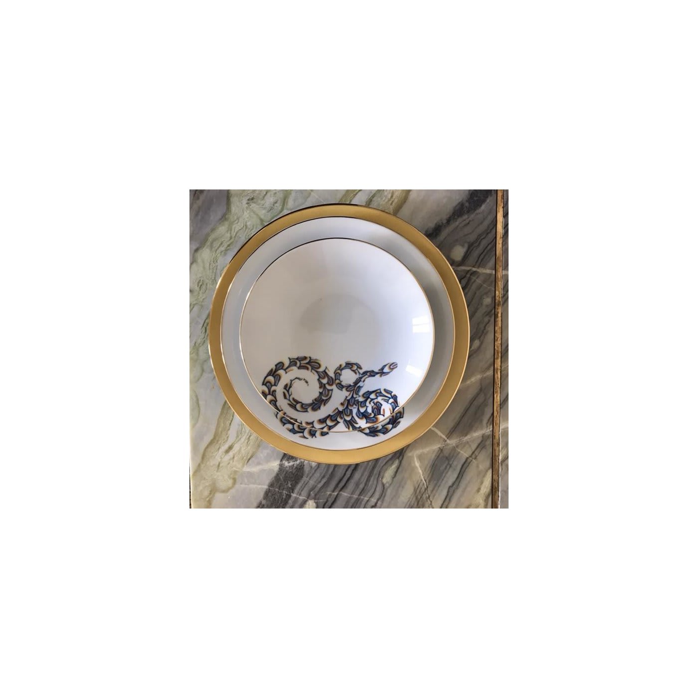 Giallo Porcelain Set of 4 Under-Plates - Dalwin Designs