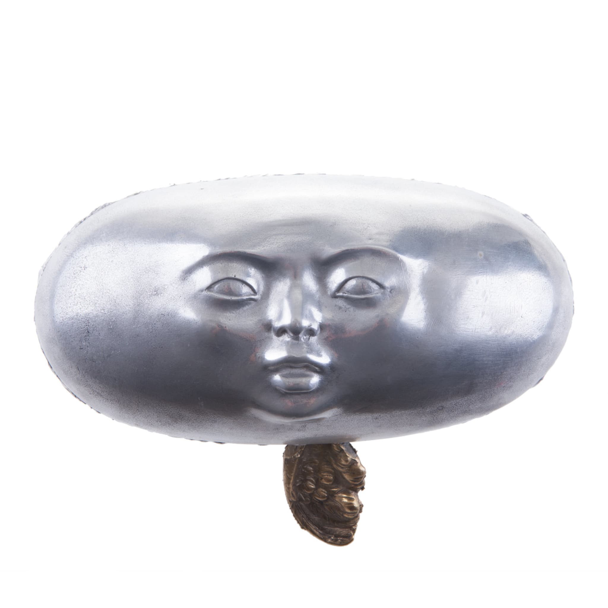 Das menschliche Gesicht Pillen-Skulptur - Hauptansicht