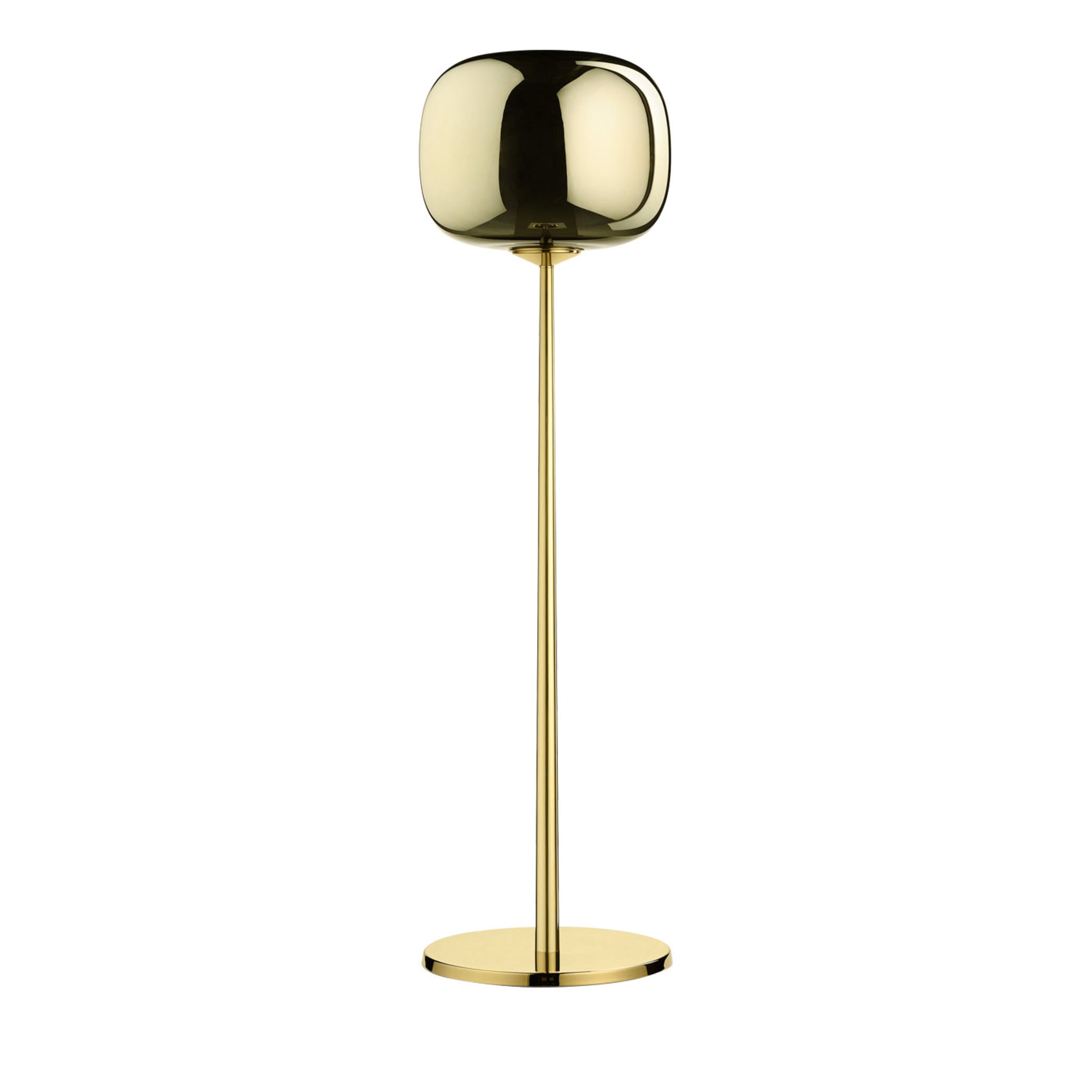 Dusk Dawn Floor Lamp in Polished Brass Finish By Branch Creative - Main view