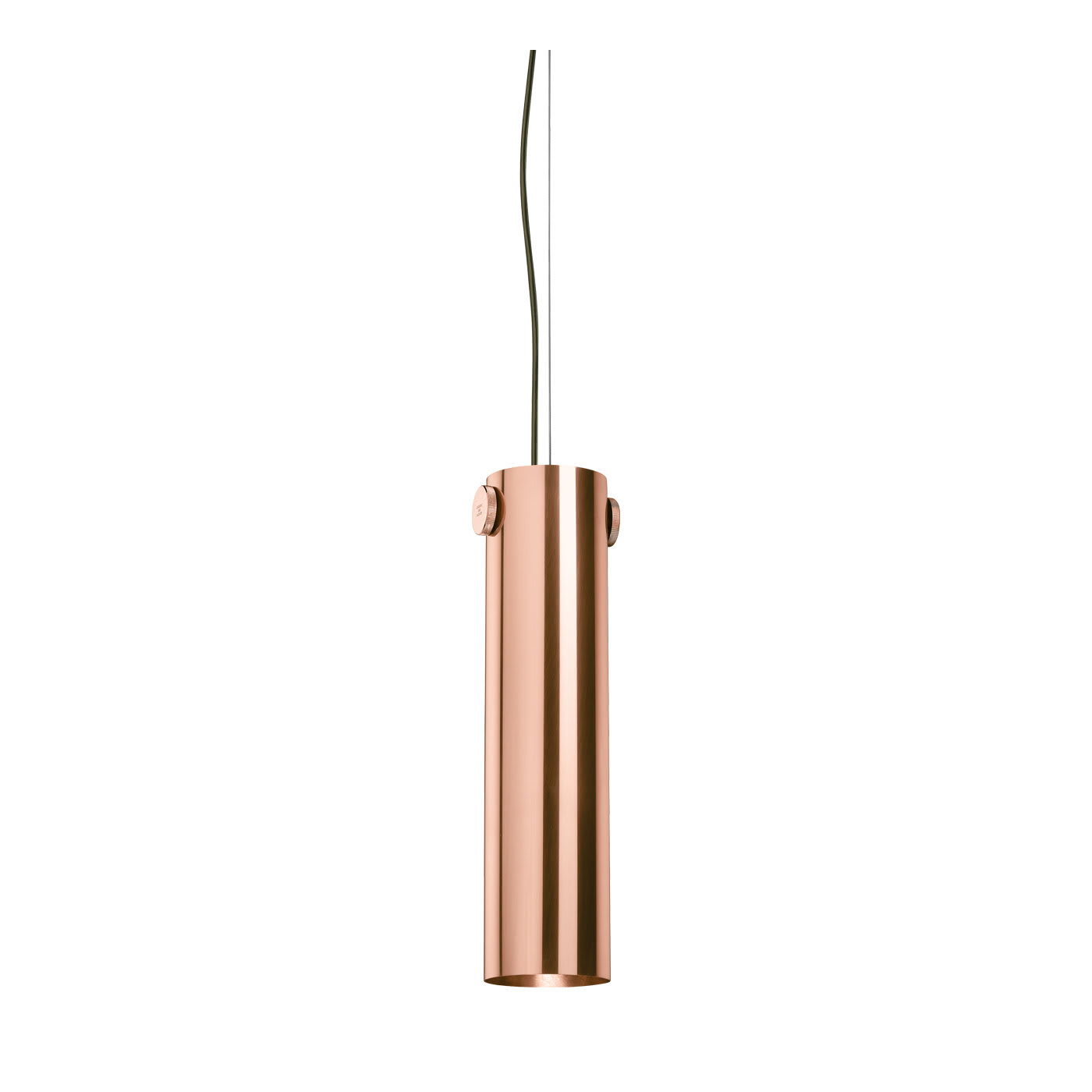 Cylinder Suspension Lamp in Copper By Richard Hutten - Ghidini 1961
