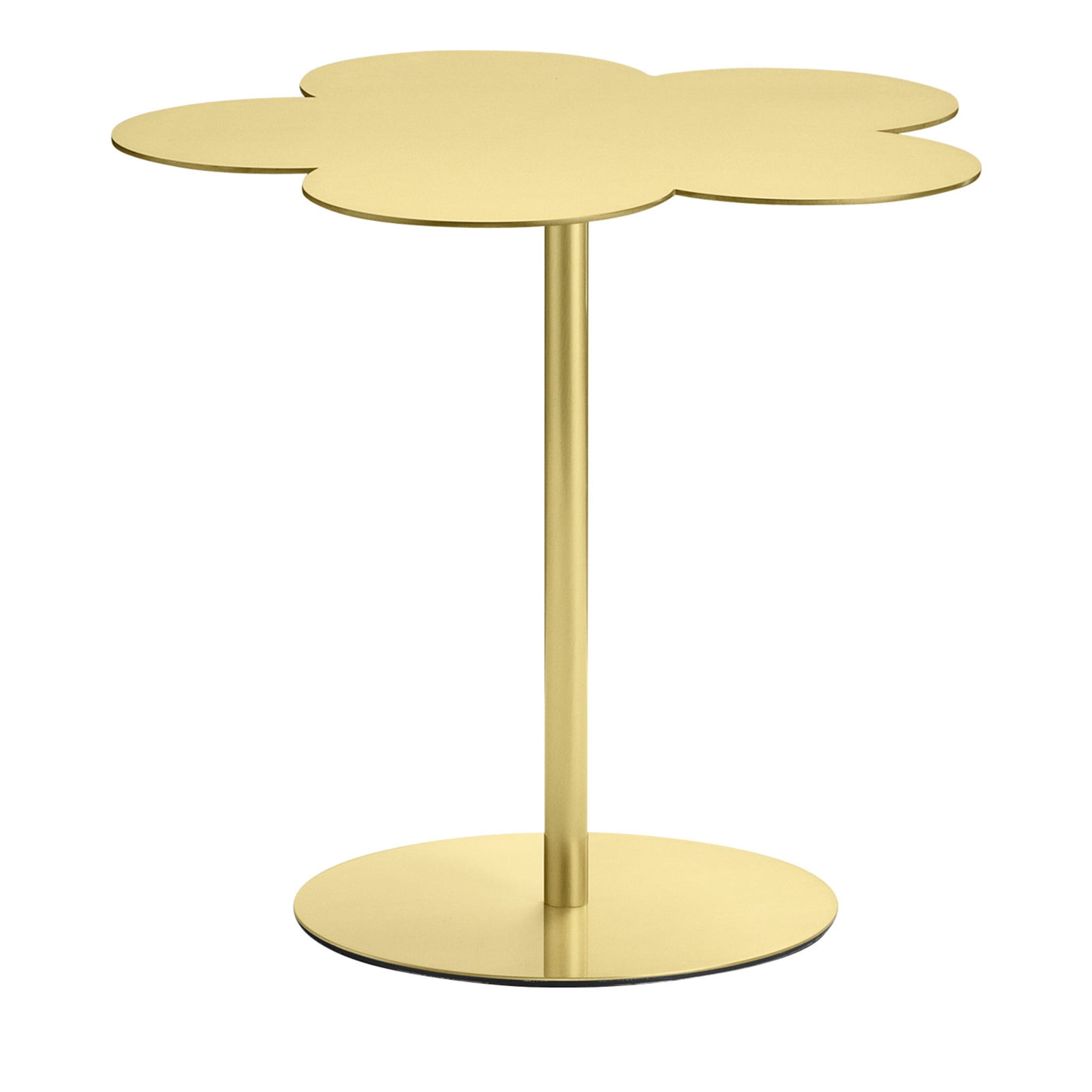 Flowers Satin Brass Medium Side Table By Stefano Giovannoni - Main view