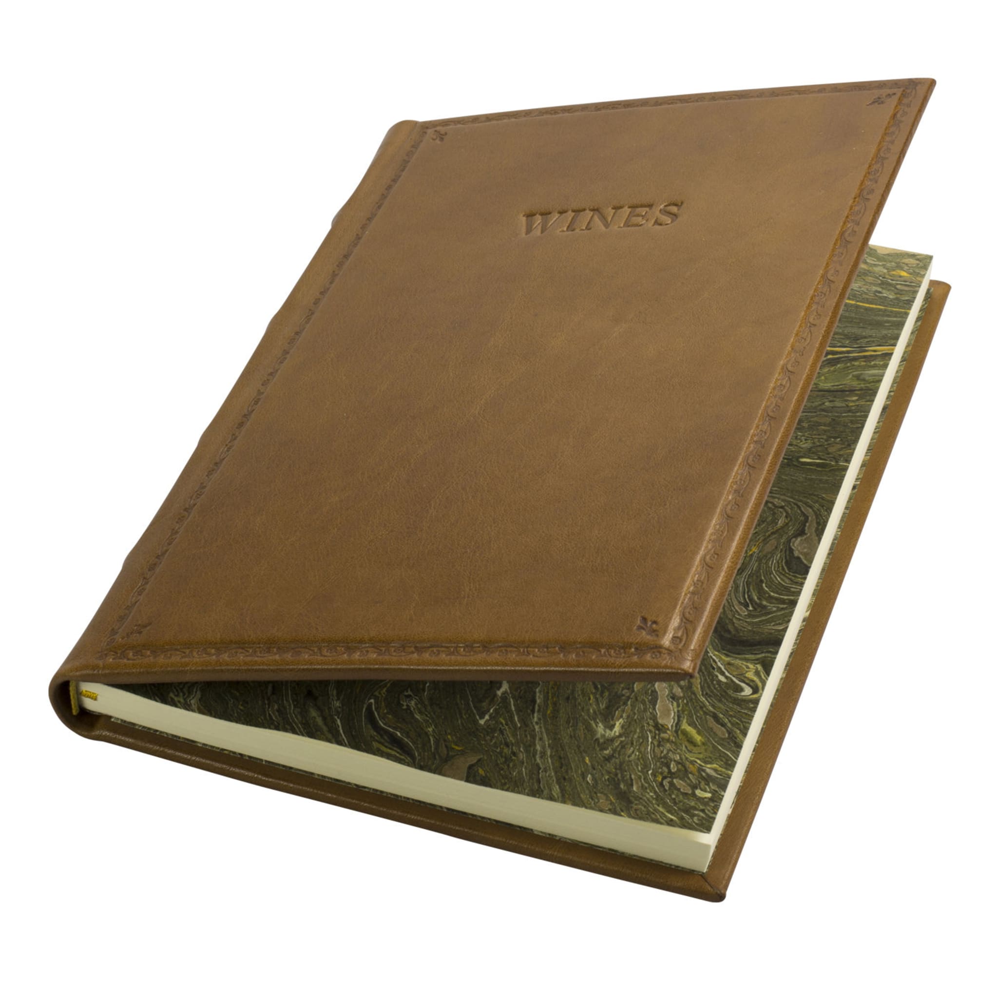 Wine Book in Leather - Main view