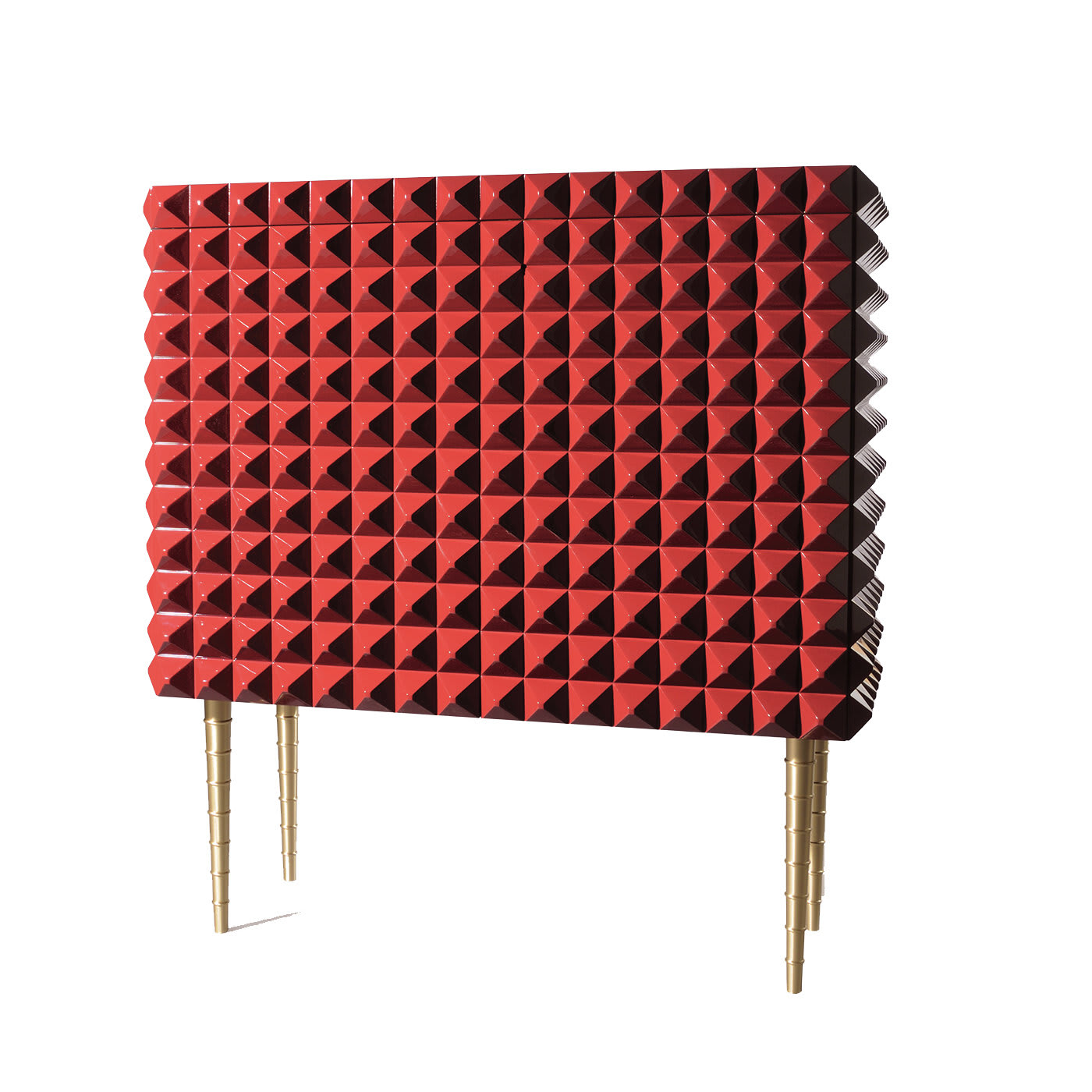 1940 Red Lacquered Cabinet by Paolo Buffa - Eredi Marelli