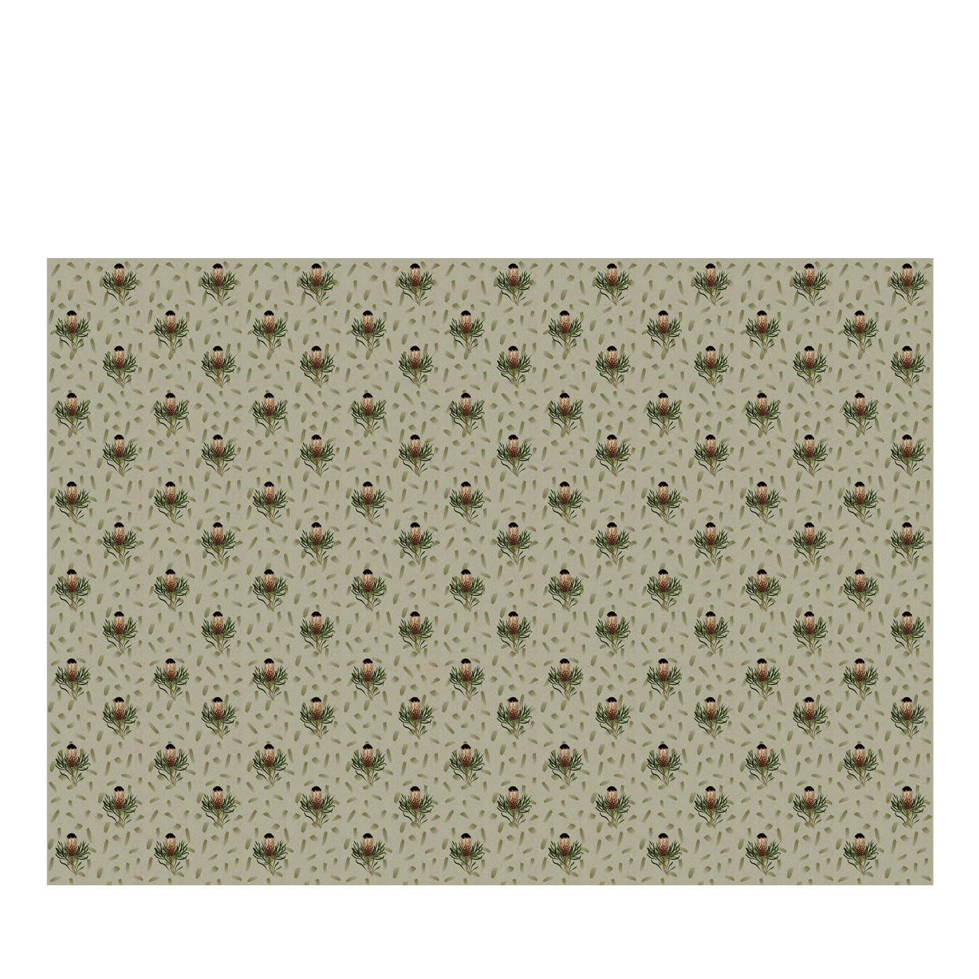 Gradient Flowers # 2 Green Wallpaper - Texturae