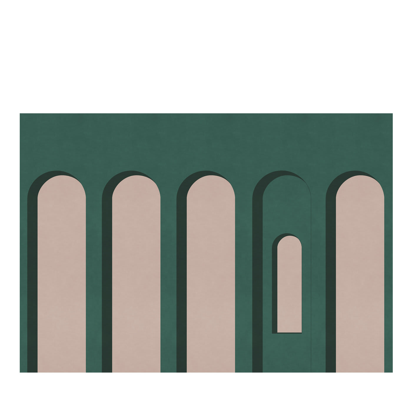 Arcade B Green Wallpaper - Texturae