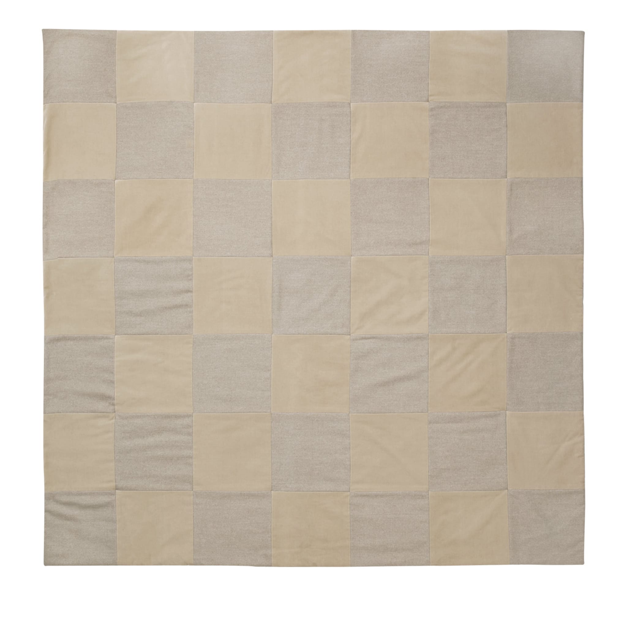 Blanched Almond and Ivory Throw - Main view