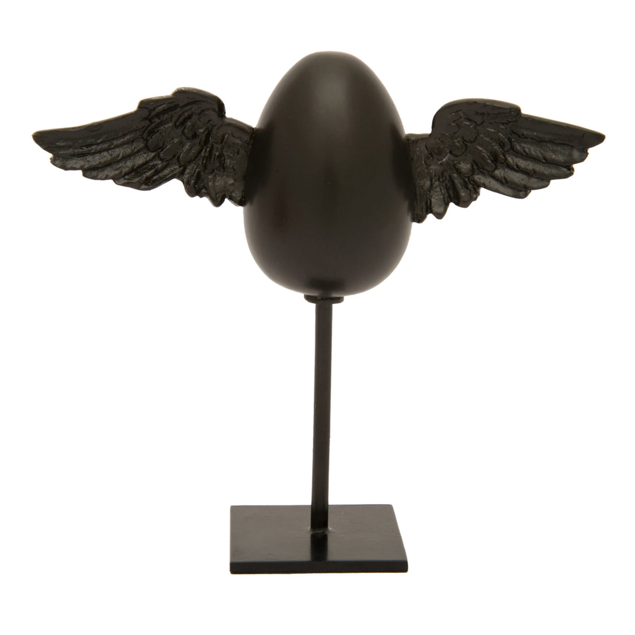 Partenope Egg N°2 Black Small Sculpture - Main view