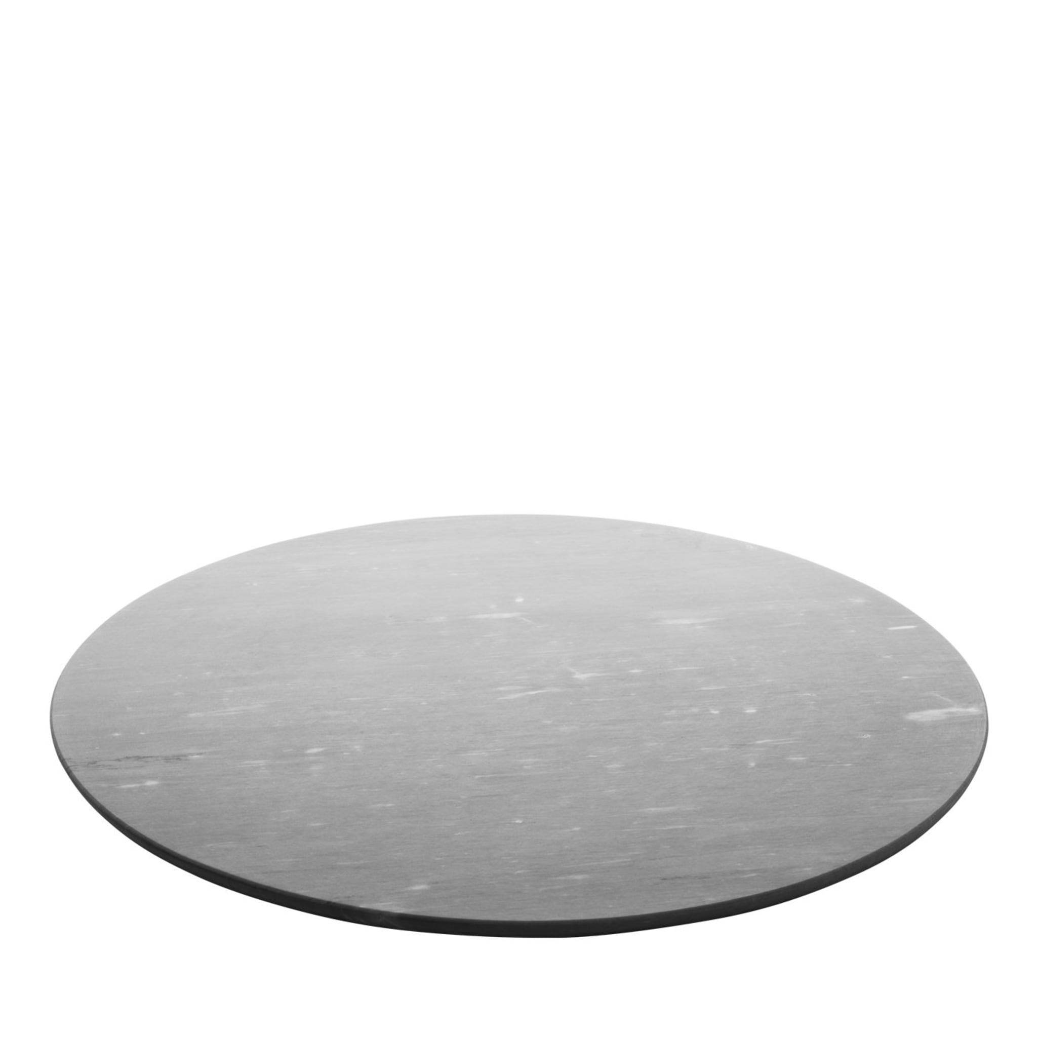 Convivio Round Centerpiece in Grey Bardiglio Marble - Main view