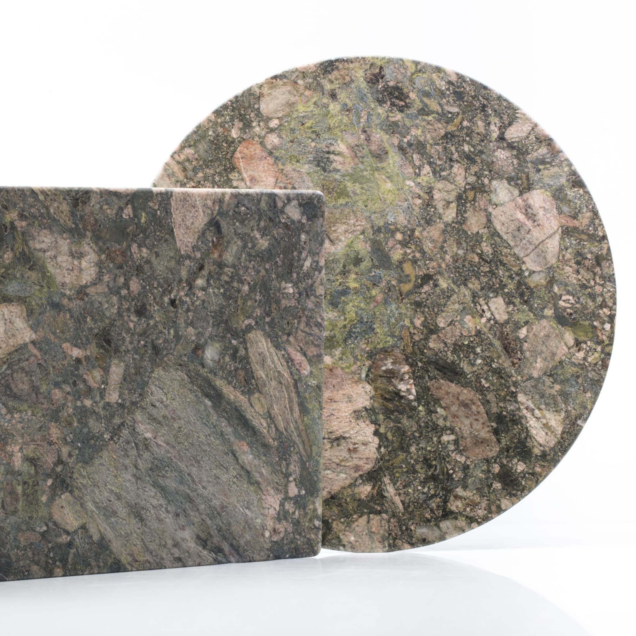 Convivio Round Centerpiece in Green Marinace Marble - Alternative view 2