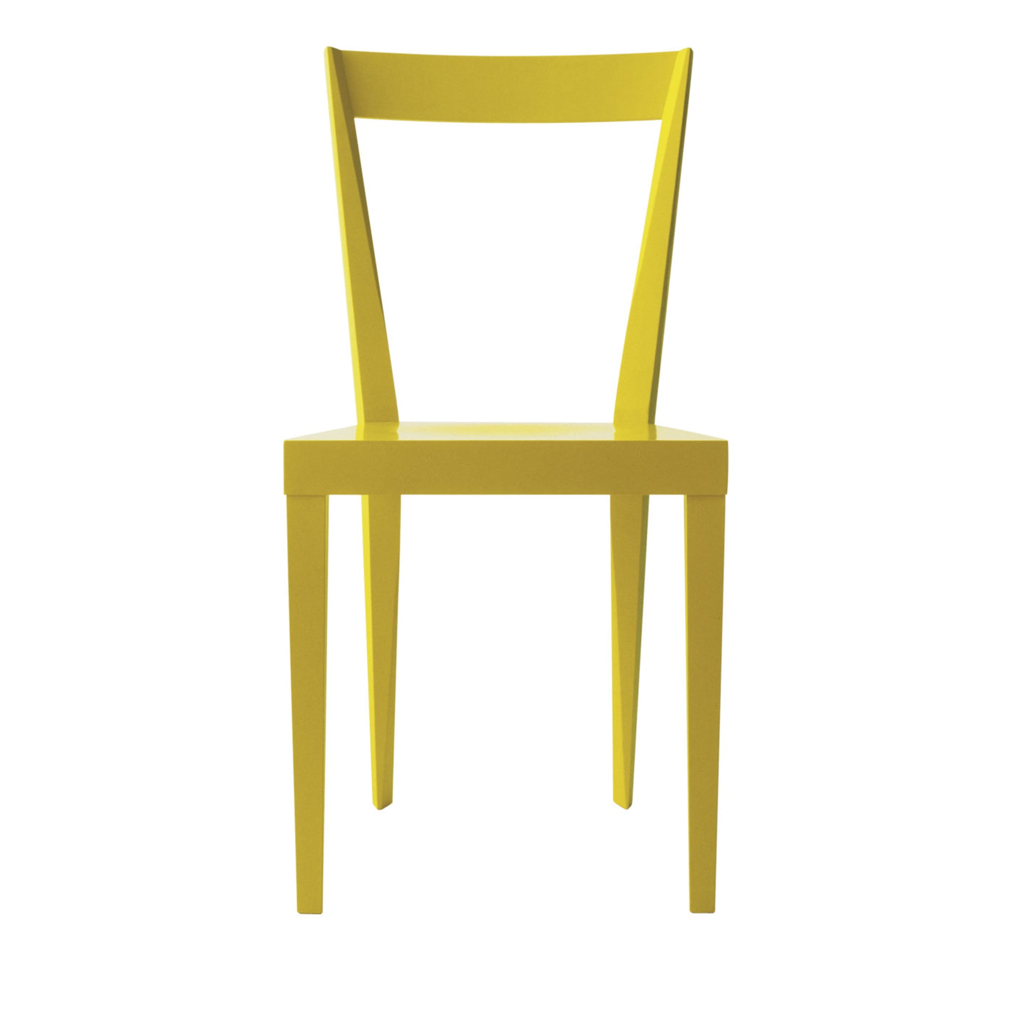 Set of 2 Livia Light Yellow Chairs by Giò Ponti - Main view