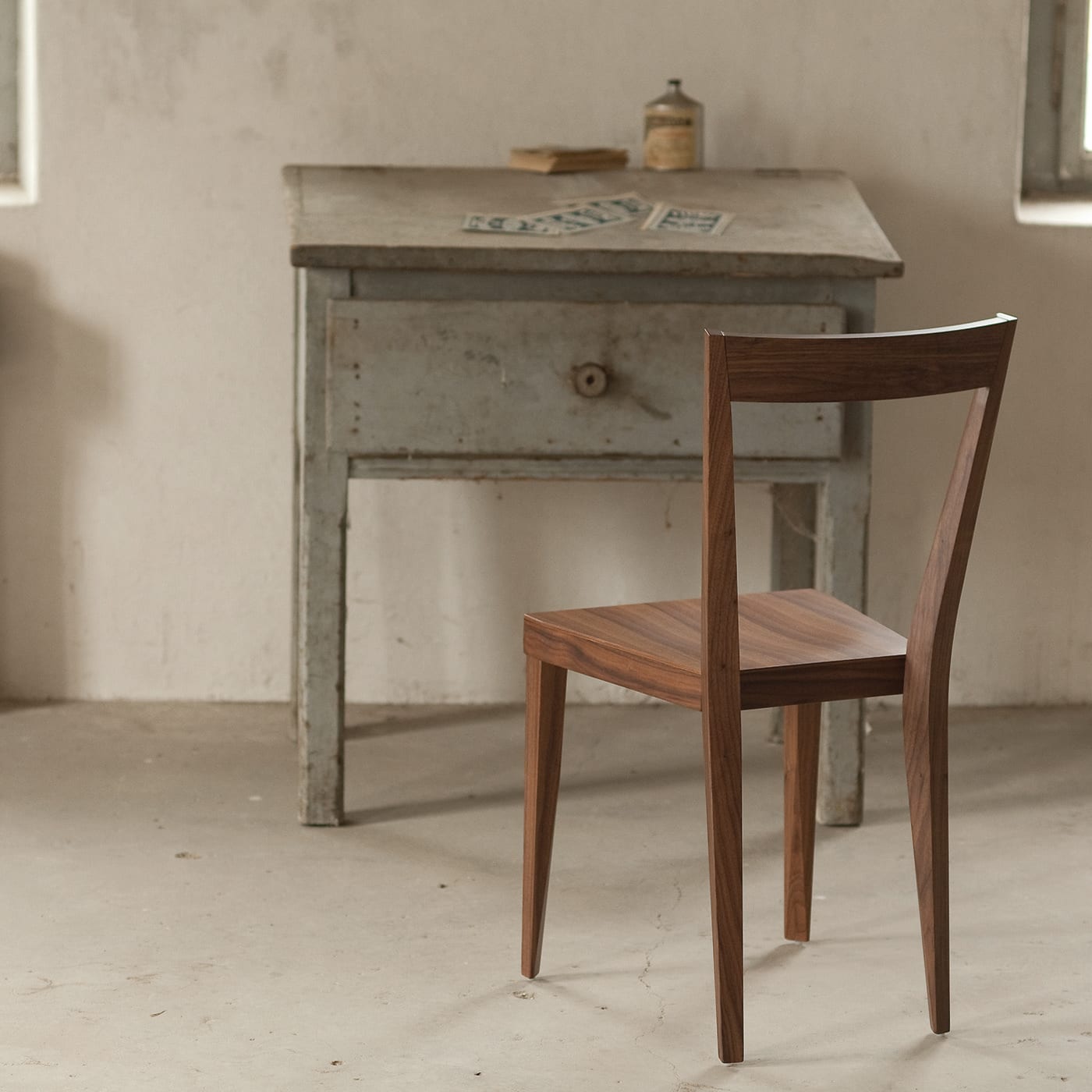 Set of 2 Livia Chairs in Dark Walnut Finish by Giò Ponti - L'Abbate