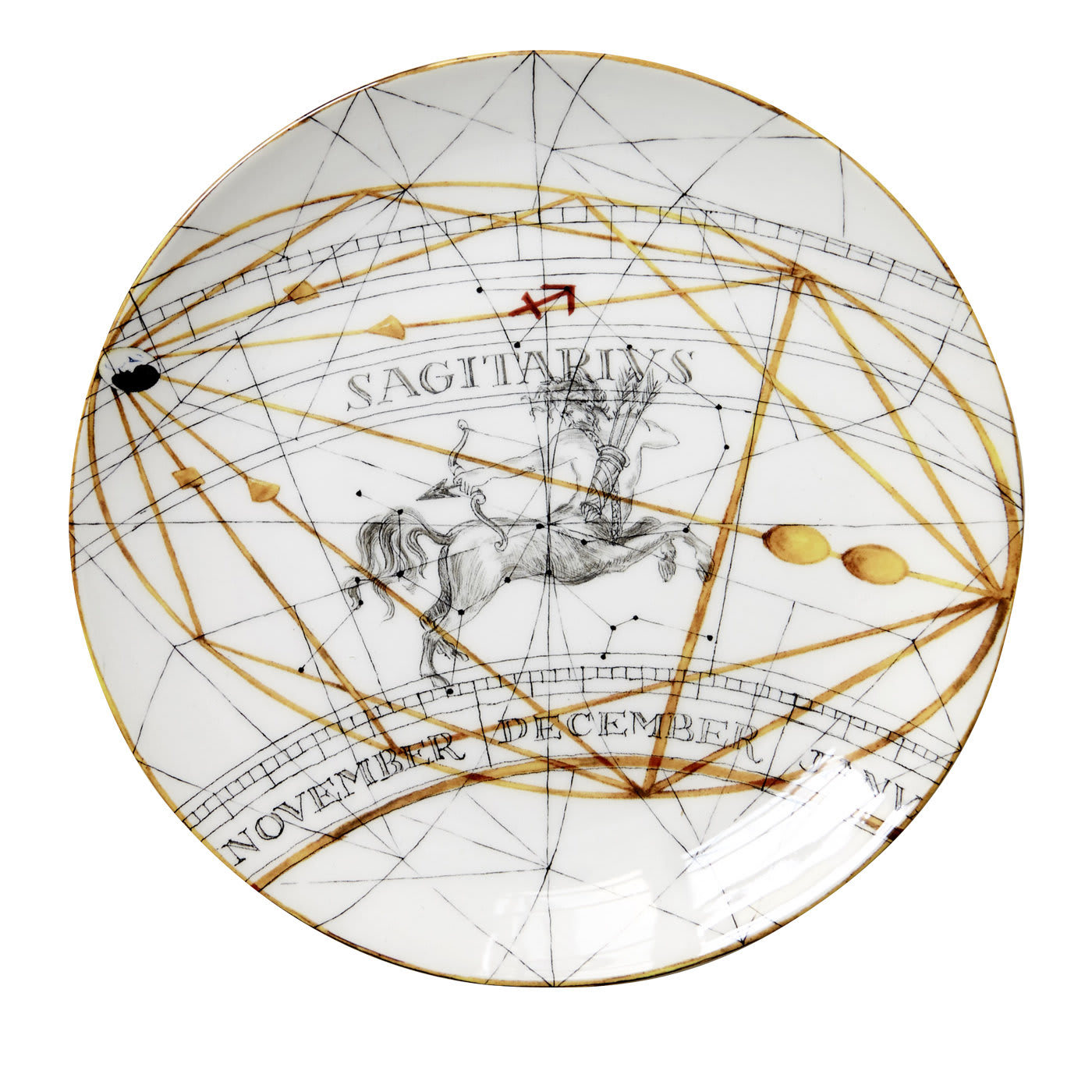 Zodiaco Sagittarius Dinner Plate - Laboratorio Paravicini