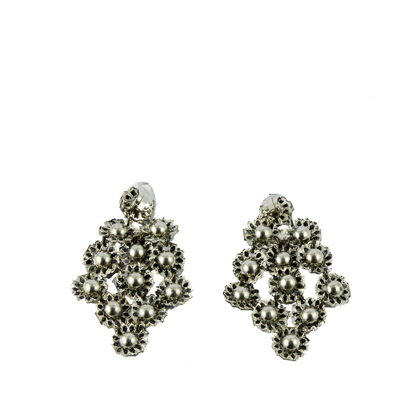 Stardust Diamond-Shaped Earrings - Ornella Bijoux