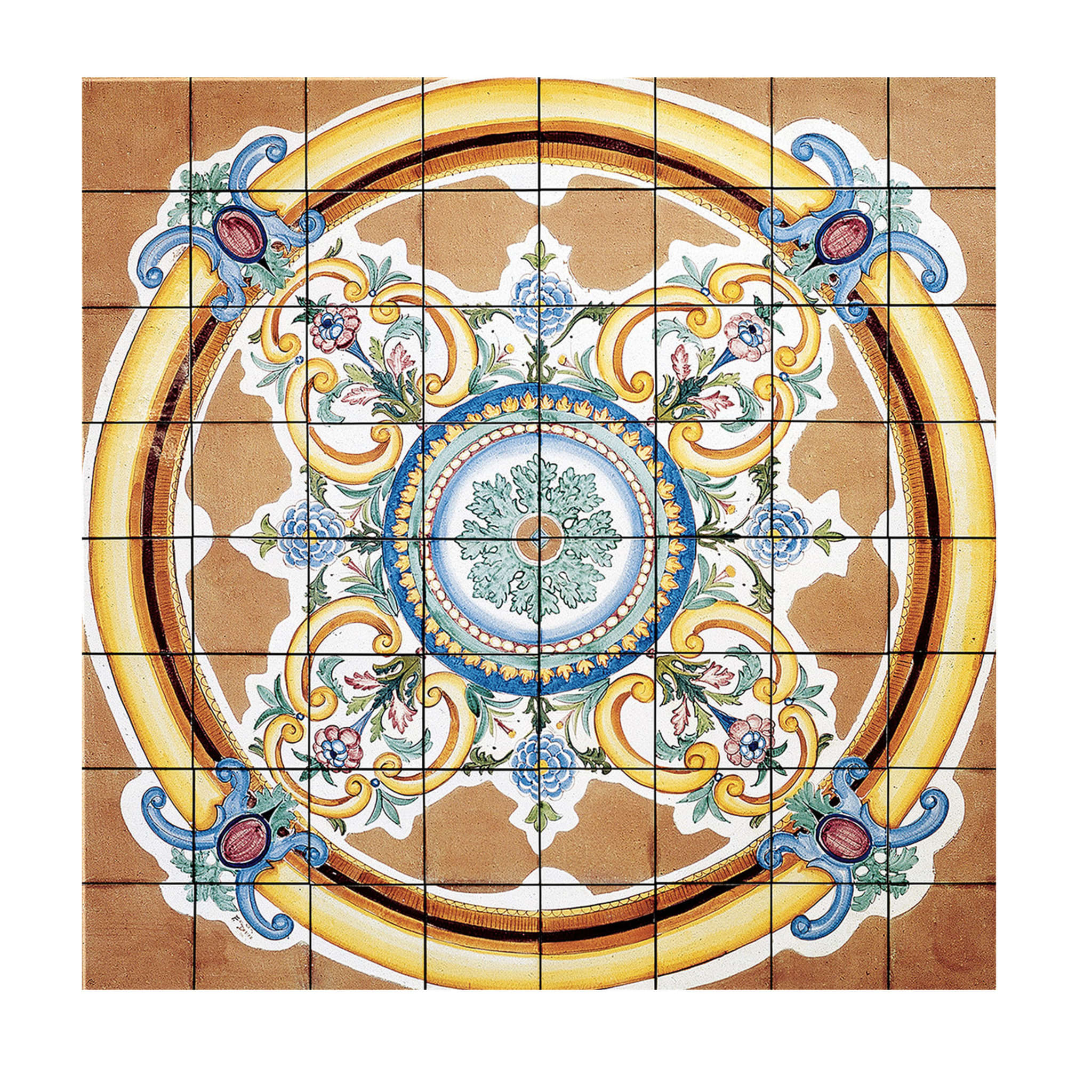 Set of 64 Tiles Rosone Gavitella - Main view