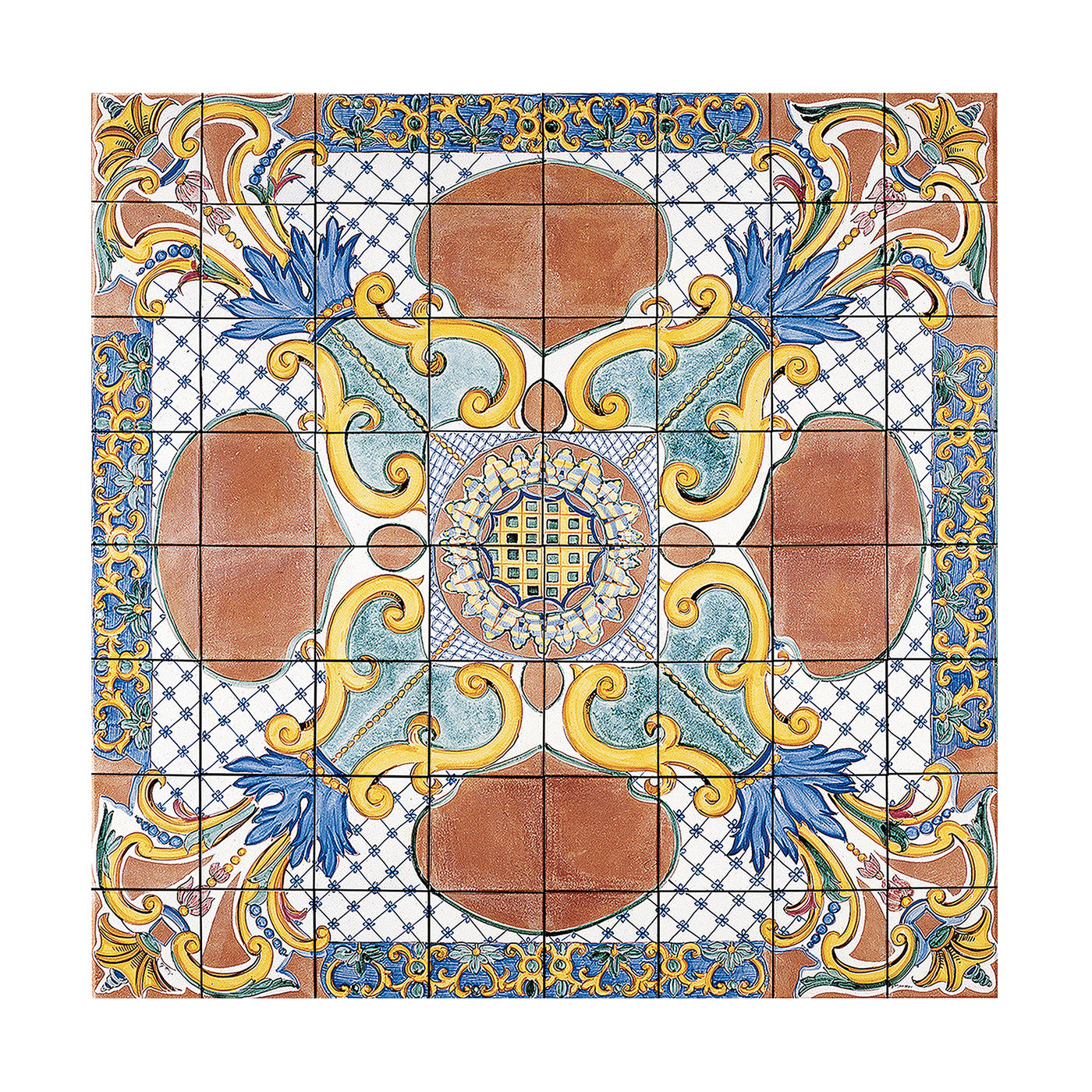Rosone Pucara Set of 64 Ceramic Tiles - Francesco De Maio