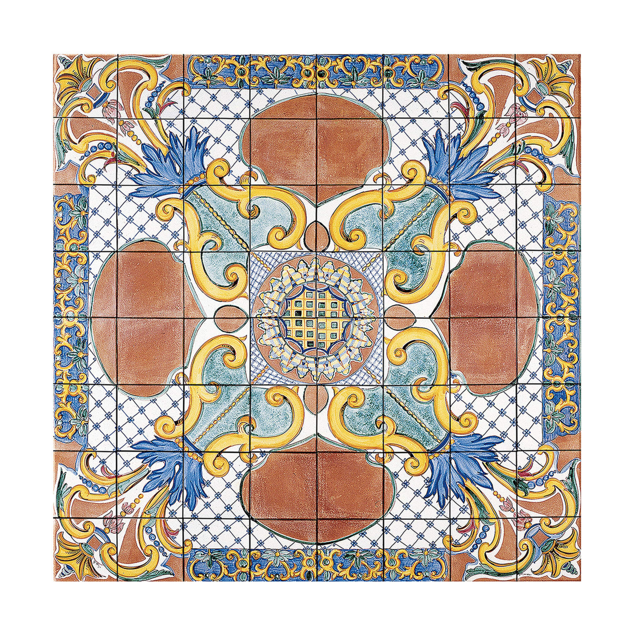 Set of 64 Tiles Rosone Pucara - Main view