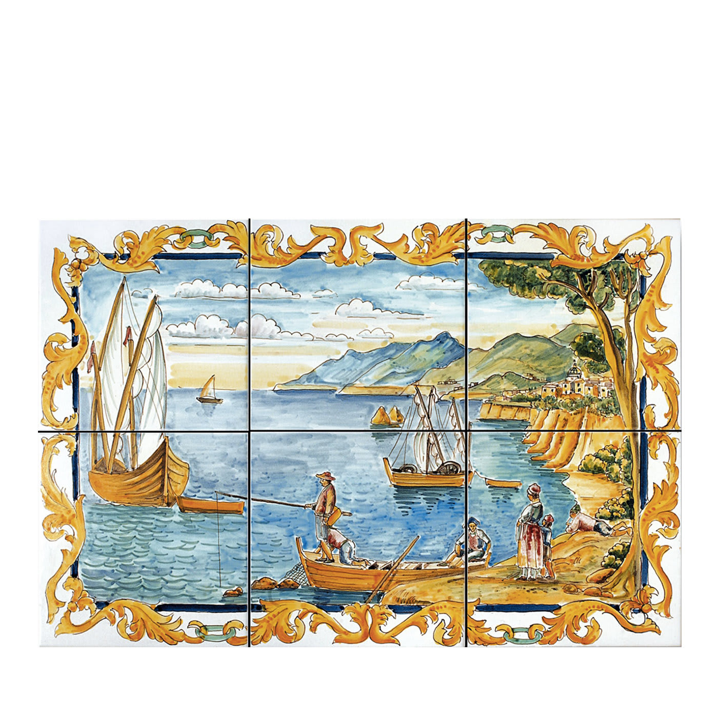 Surdolo Set of 6 Ceramic Panel - Francesco De Maio
