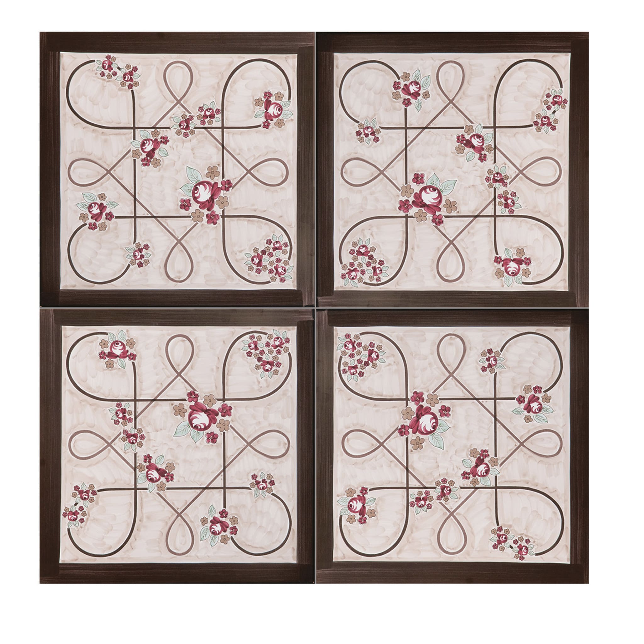 Set of 4 Tiles Foulards Grace - Main view