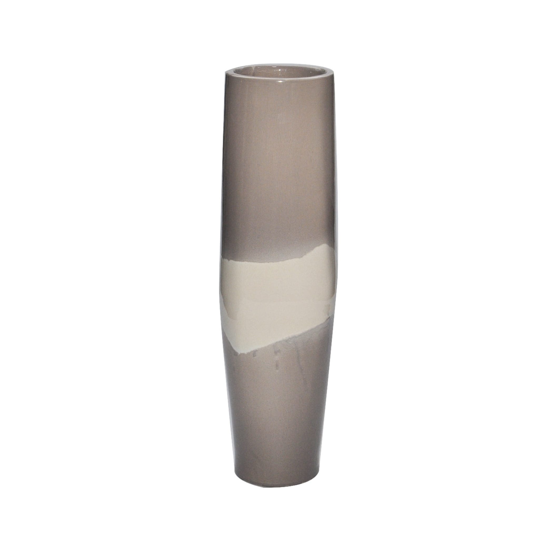 Bambù Vase Grau und Weiß - Hauptansicht