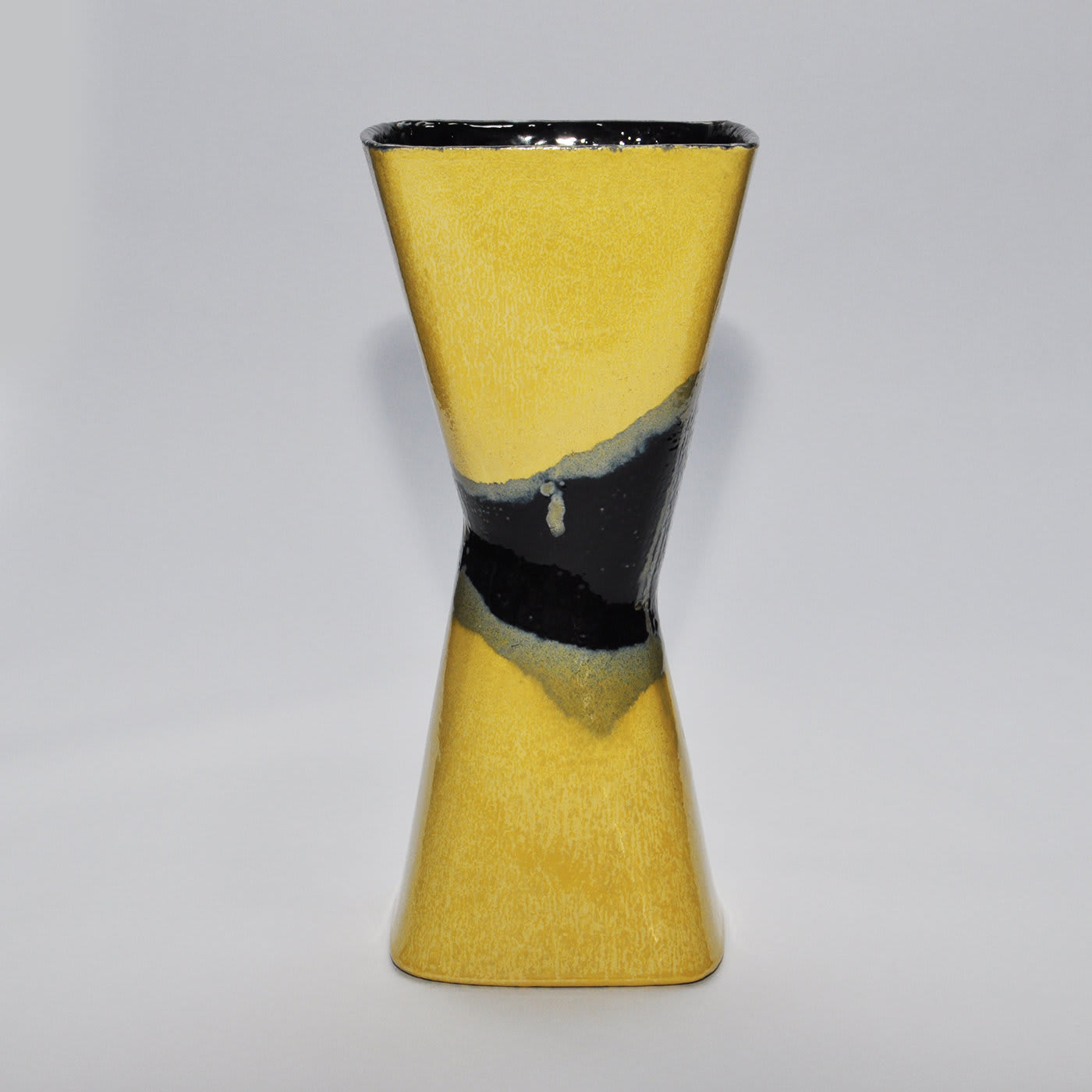 Clessidra Vase Yellow and Black - Caruzzo e Fabbro