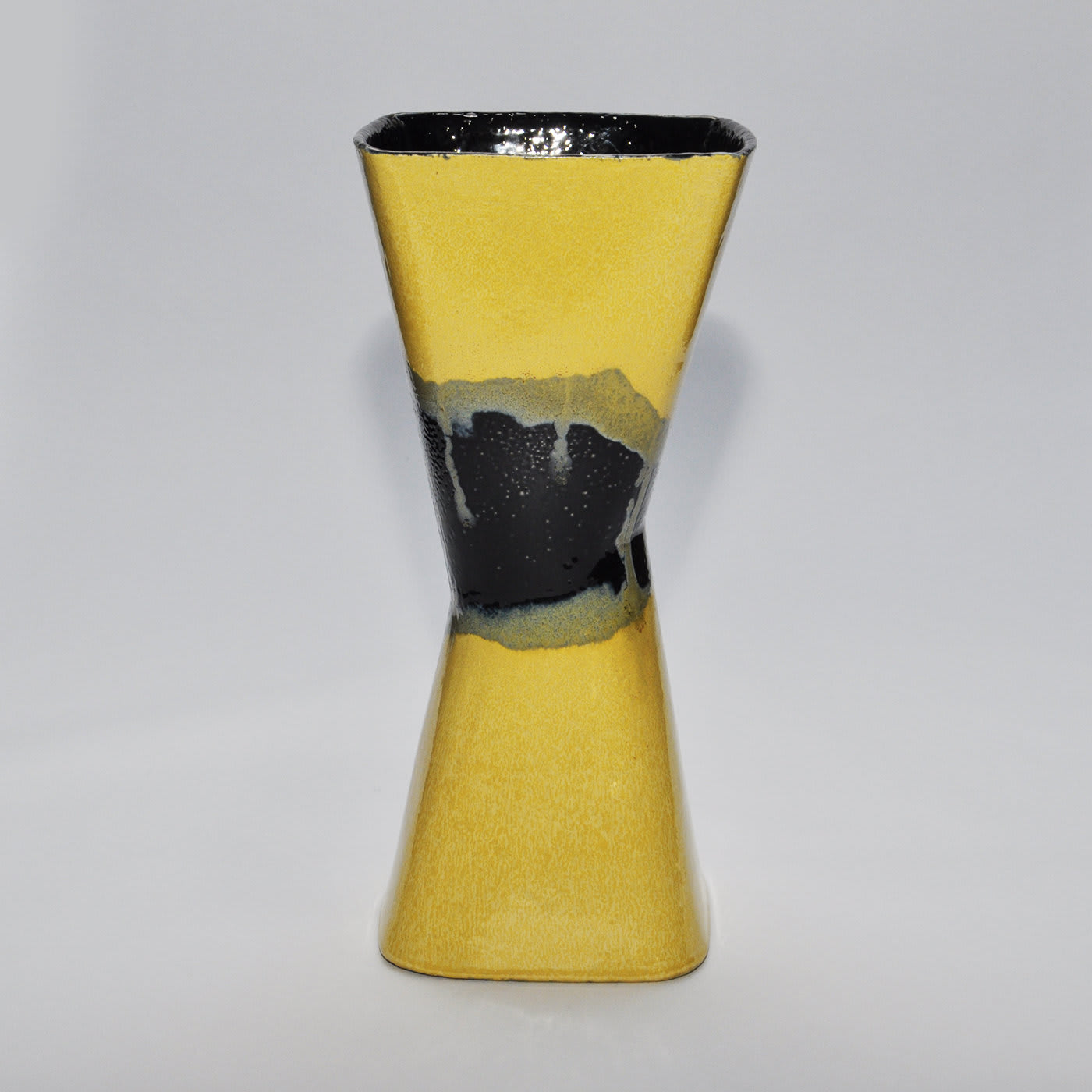 Clessidra Vase Yellow and Black - Caruzzo e Fabbro