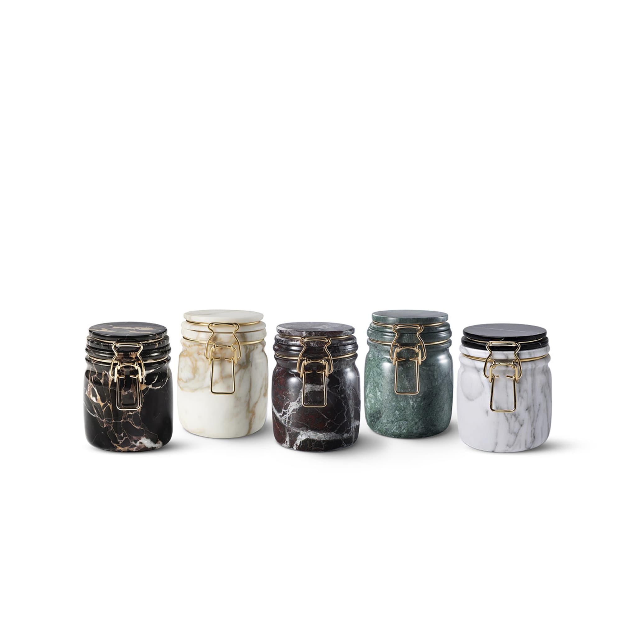 Miss Marble Jar in Portoro Marble by Lorenza Bozzoli - Alternative view 1