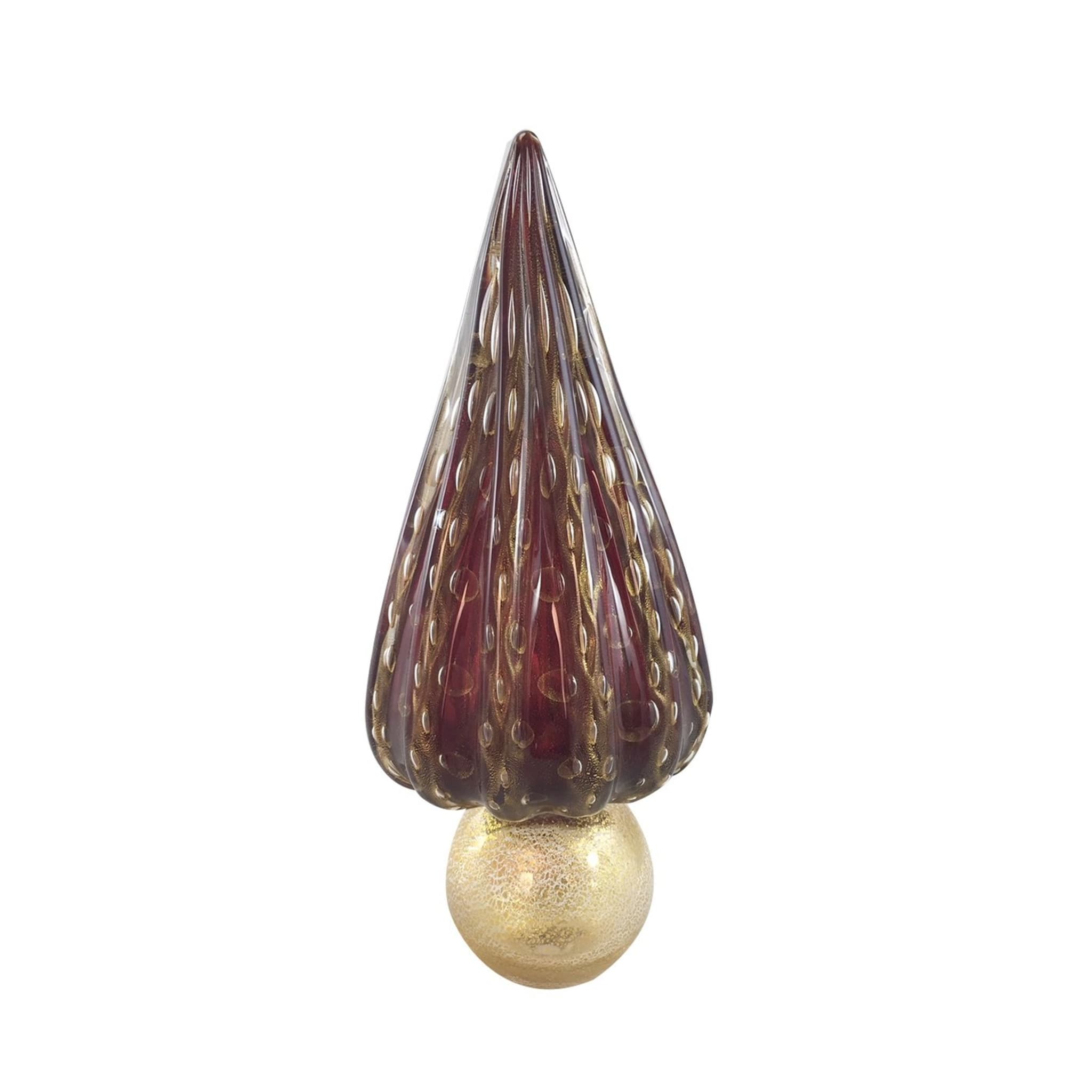 Christmas Tree Red with Gold Leaf - Main view