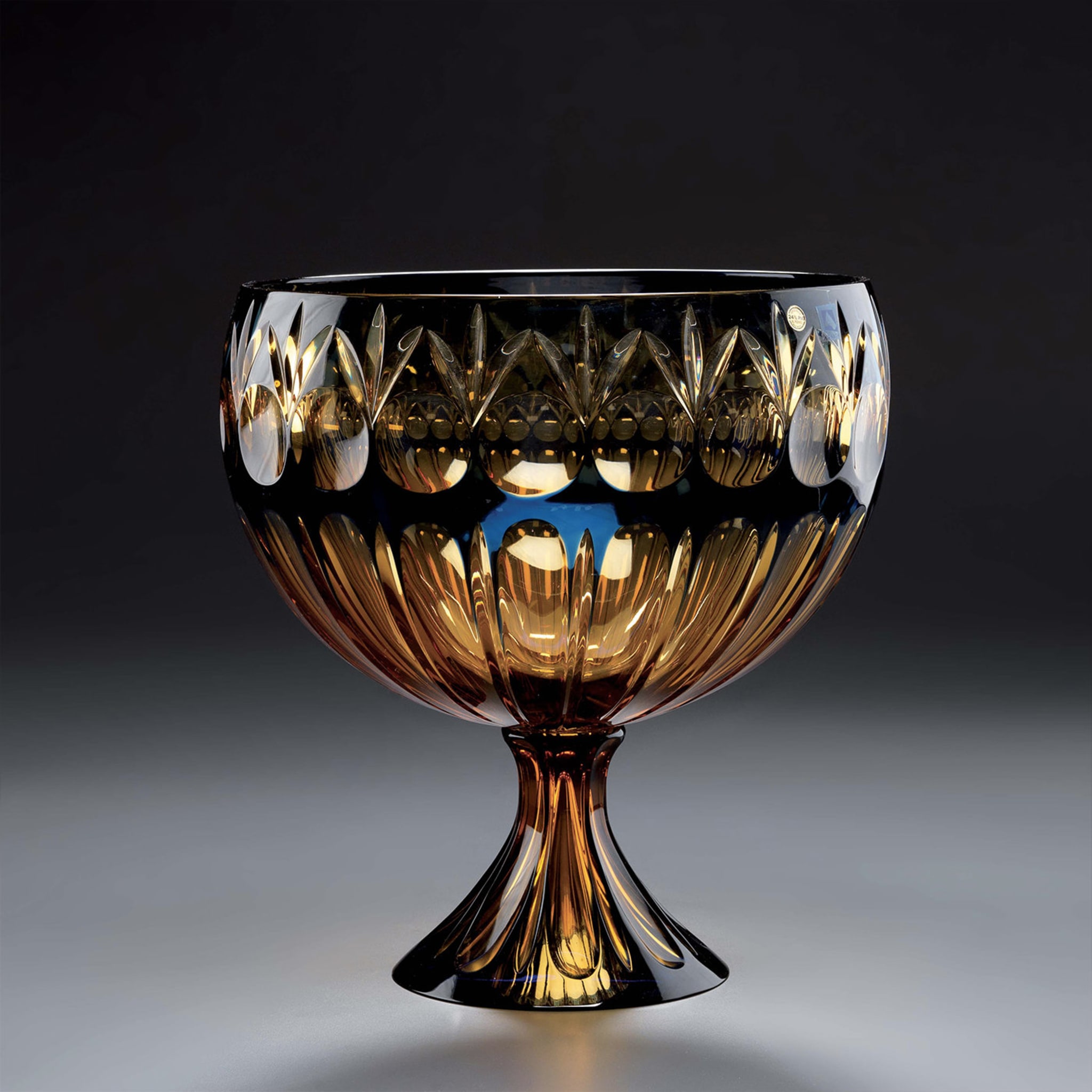 Crystal Cup III in Amber and Blue - Alternative view 1