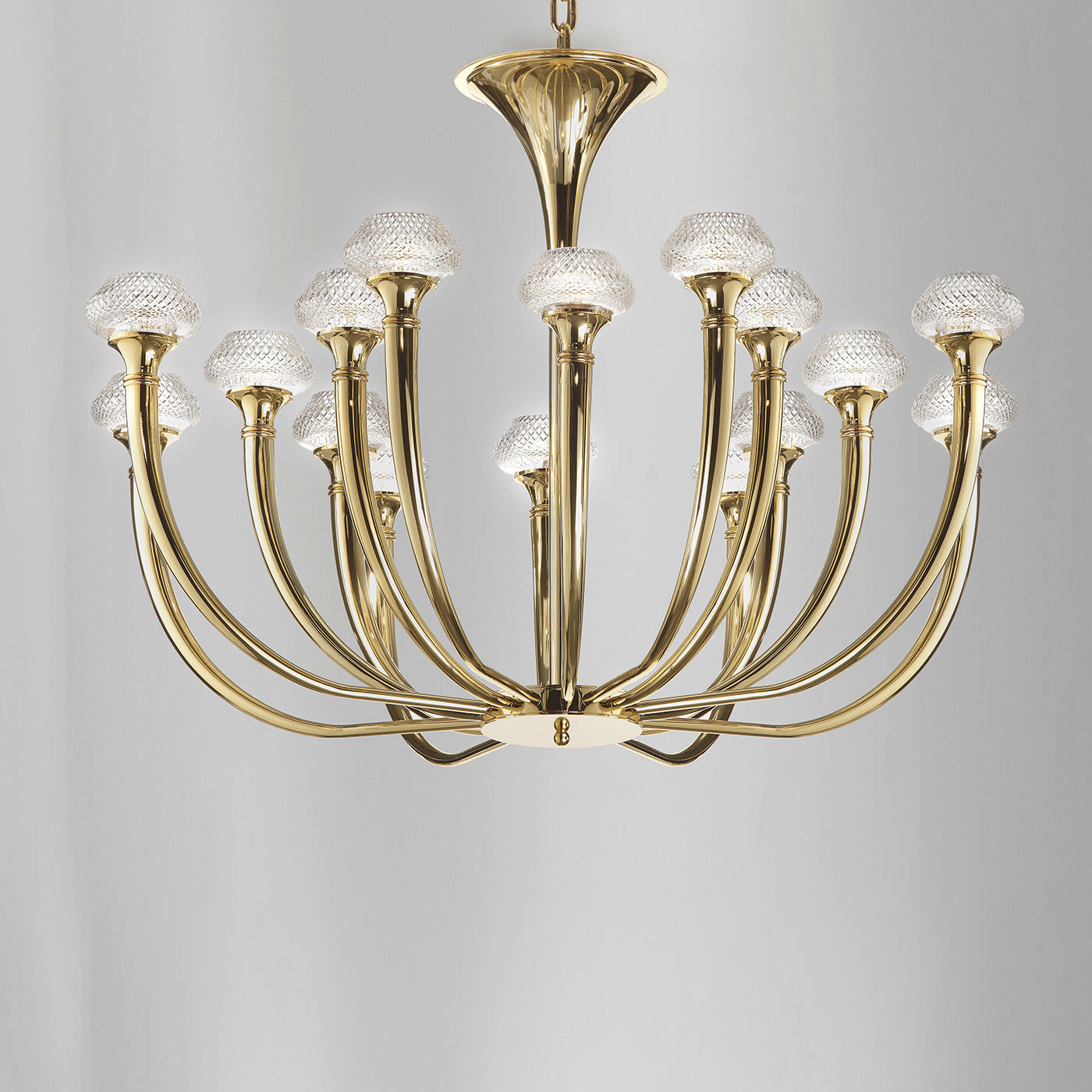 Art Deco Chandelier with Crystal - Il Paralume Marina