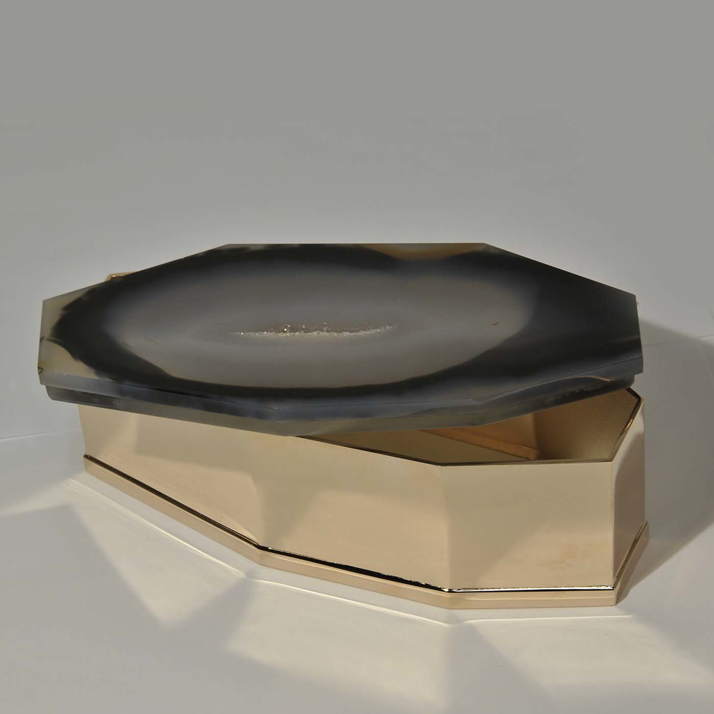 Brass and Agate Box - Giuliano Tincani